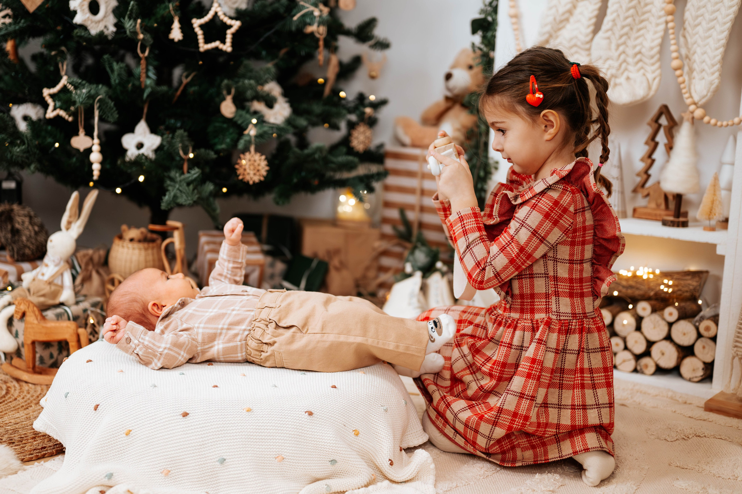 Radosavljevići - novogodišnje fotografisanje. Dečiji i porodični fotograf