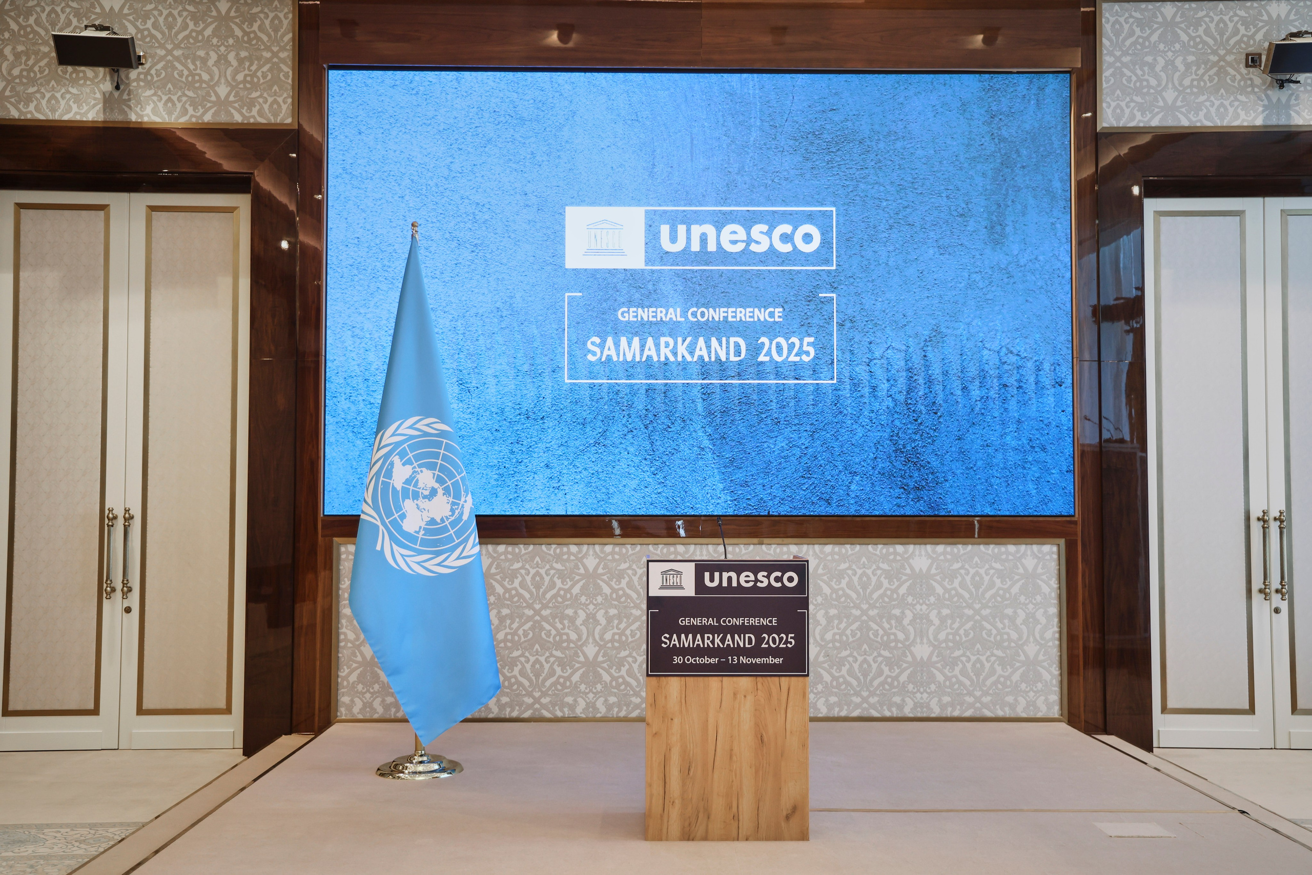 General conference UNESCO 2025 Uzbekistan. Photographer in Uzbekistan and Samarkand Djasur Marupov