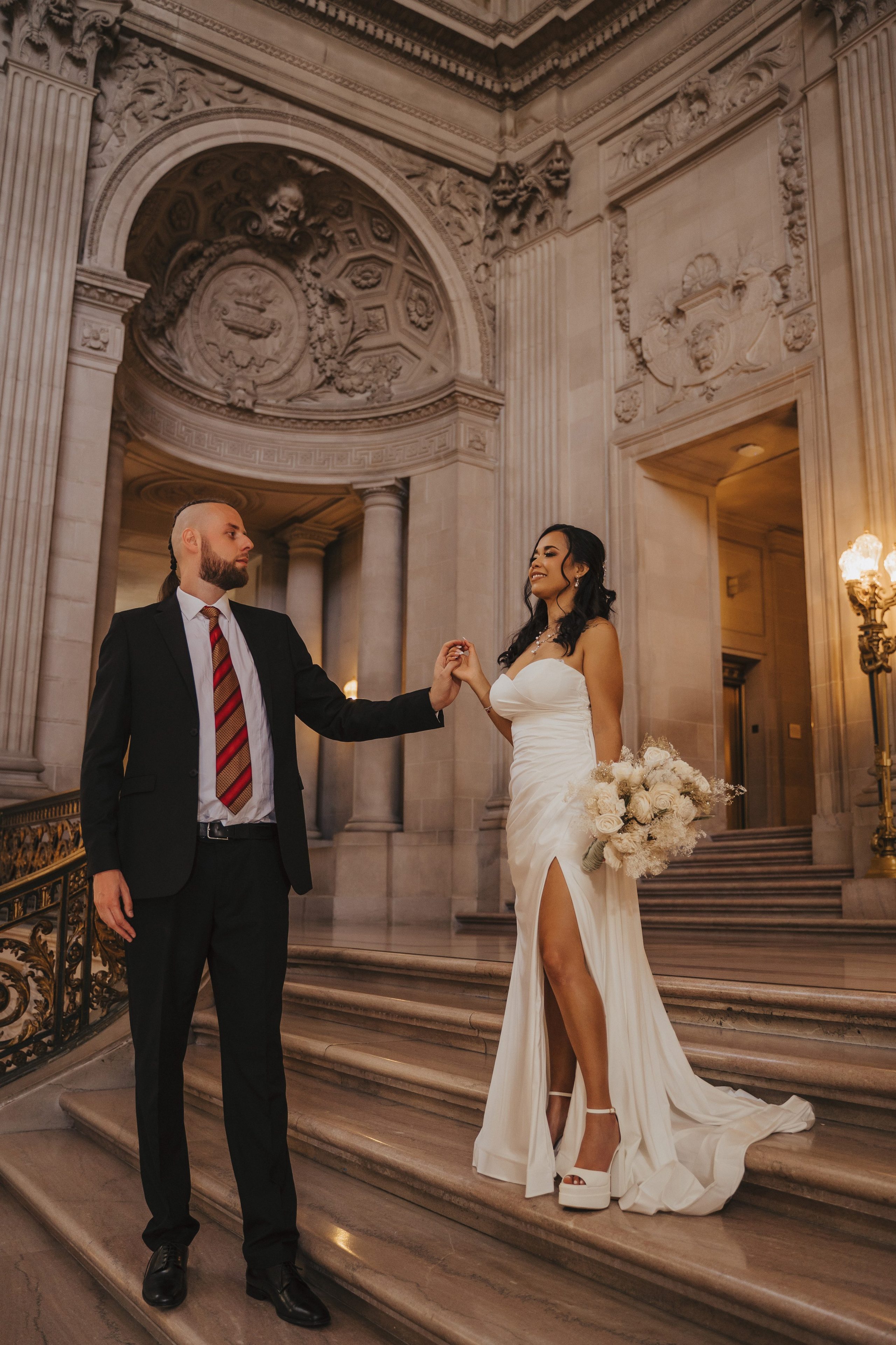 City Hall. Wedding family photographer and videographer California San Francisco Bay Area