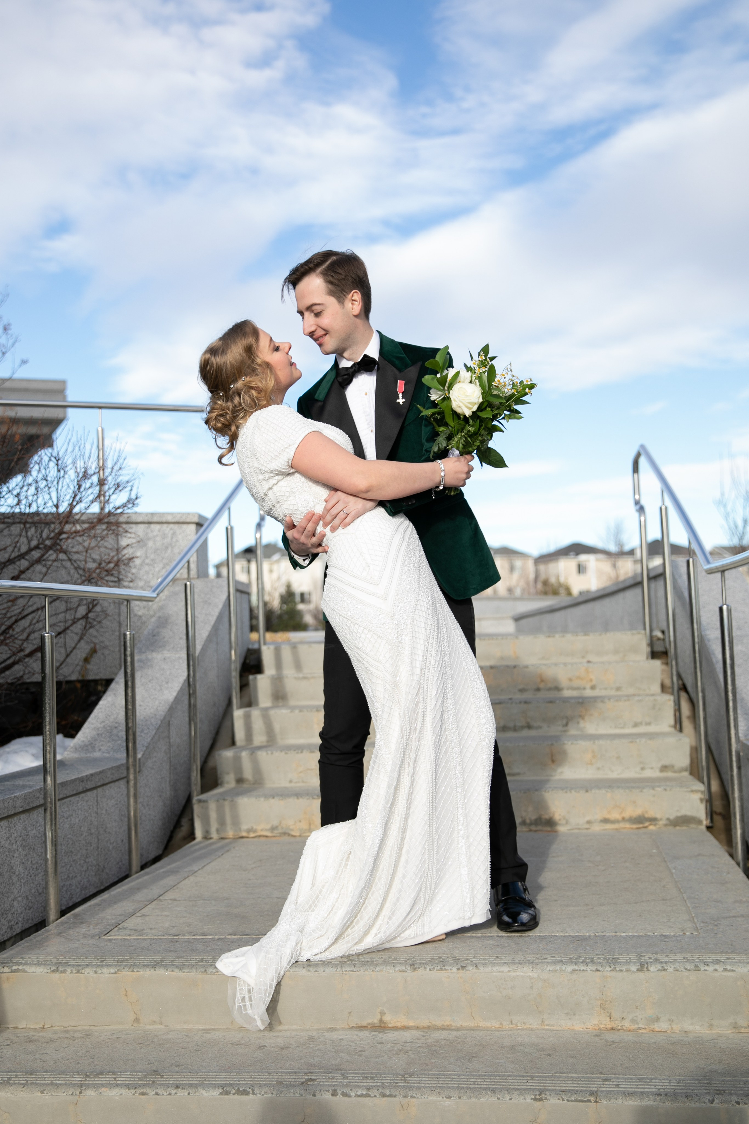 Zina & Elliott Wedding. Fotografía accesible en Calgary