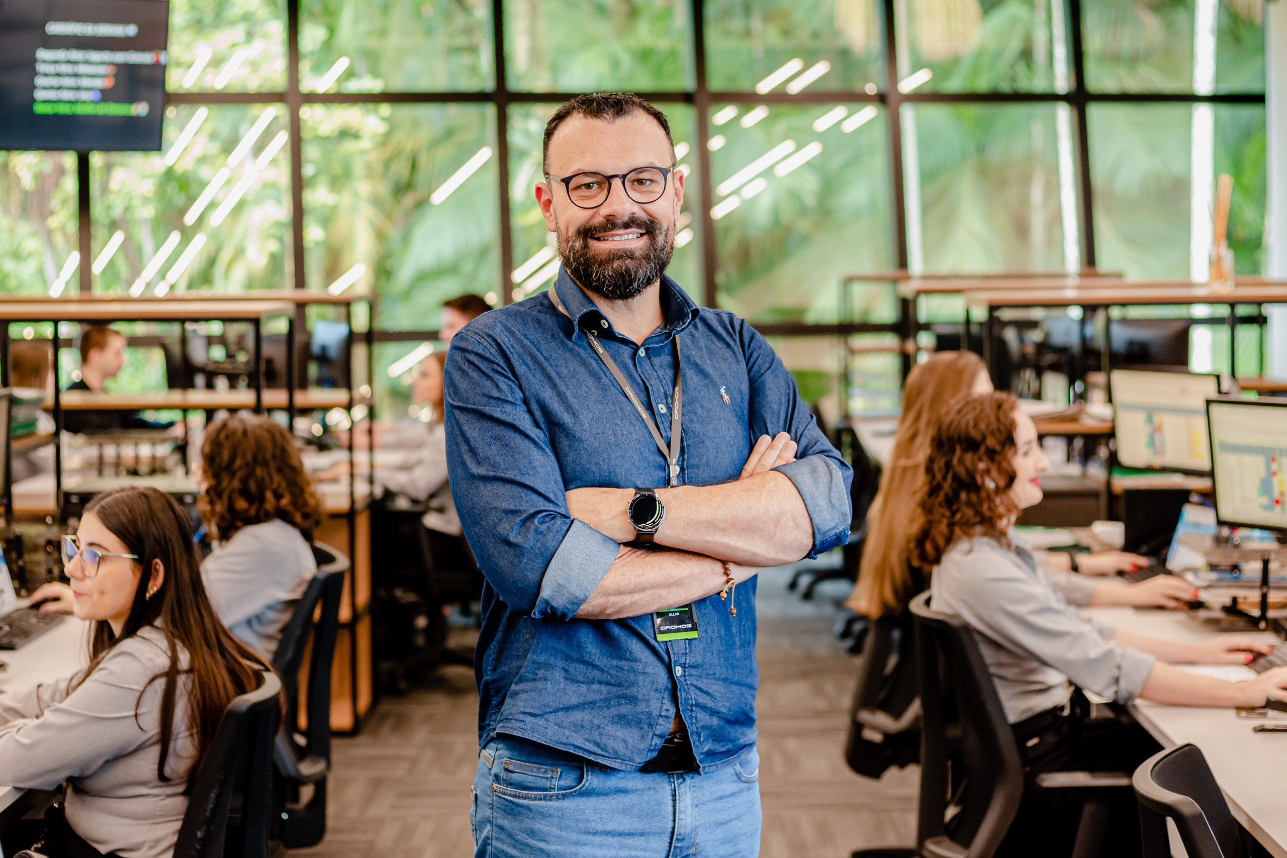 Fotografia de retrato corporativo para a empresa Dromos em Joinville — Santa Catarina