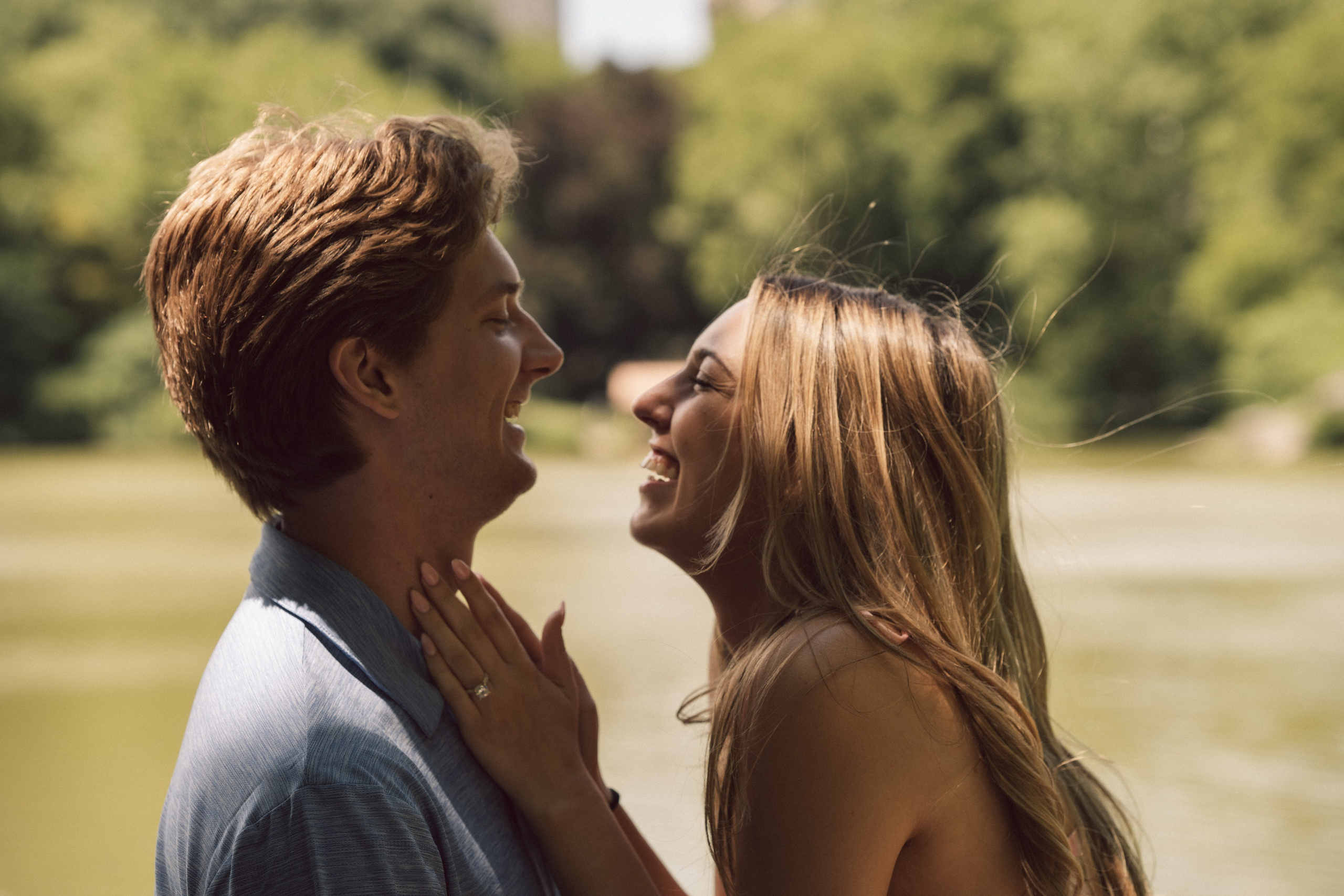 Surprise proposal Central Park. New York + destination photographer