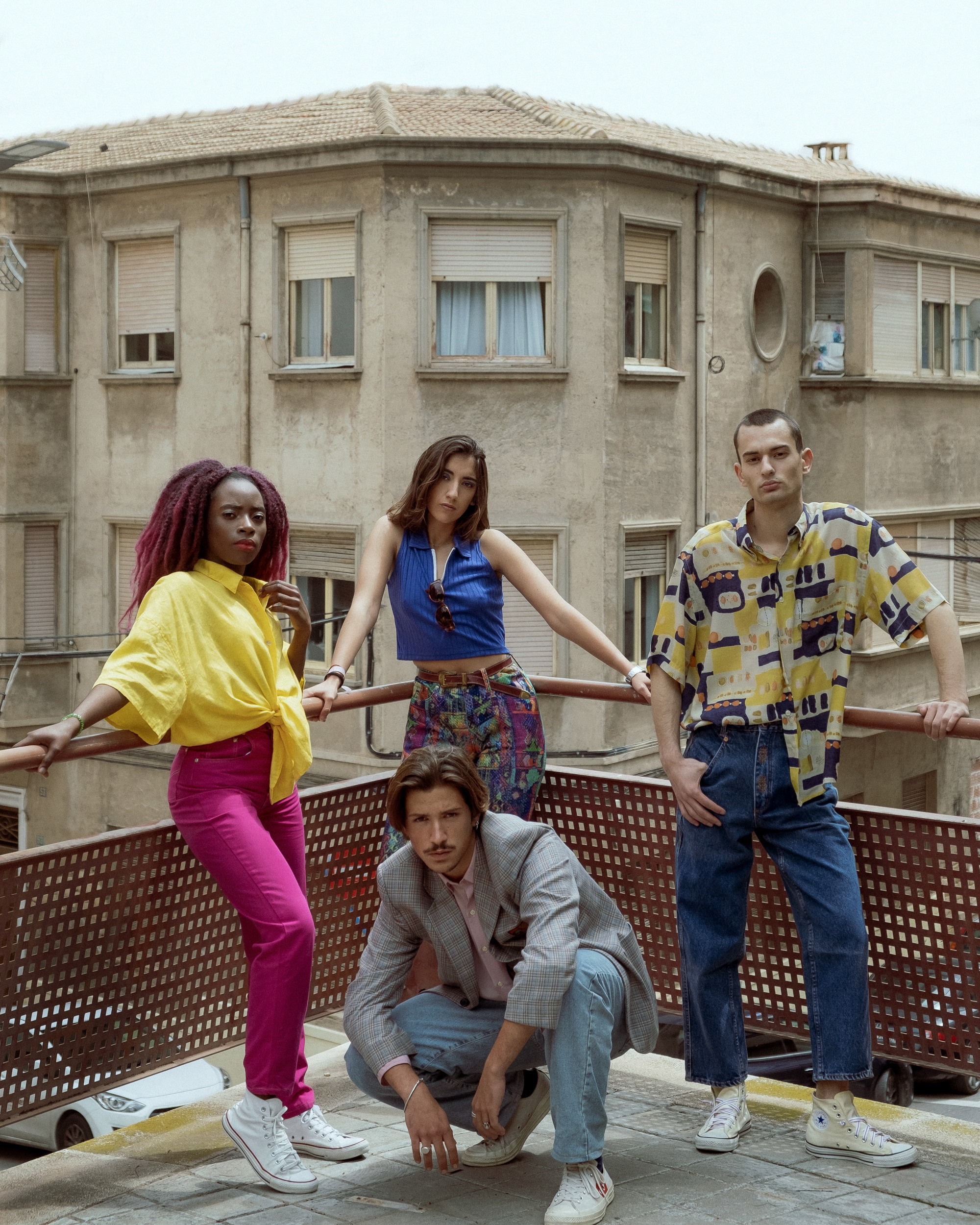 Photoshoot for a vintage clothing store in Spain