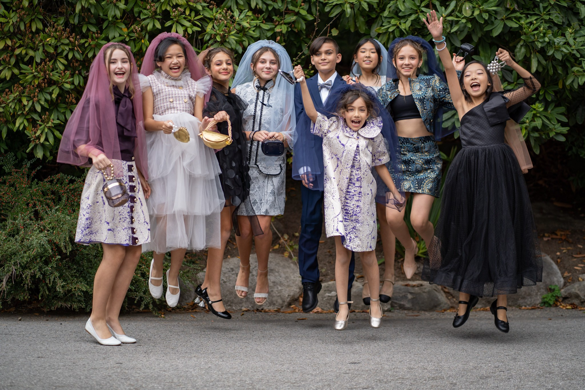 The blooms outdoor. Vancouver Kids Photographer