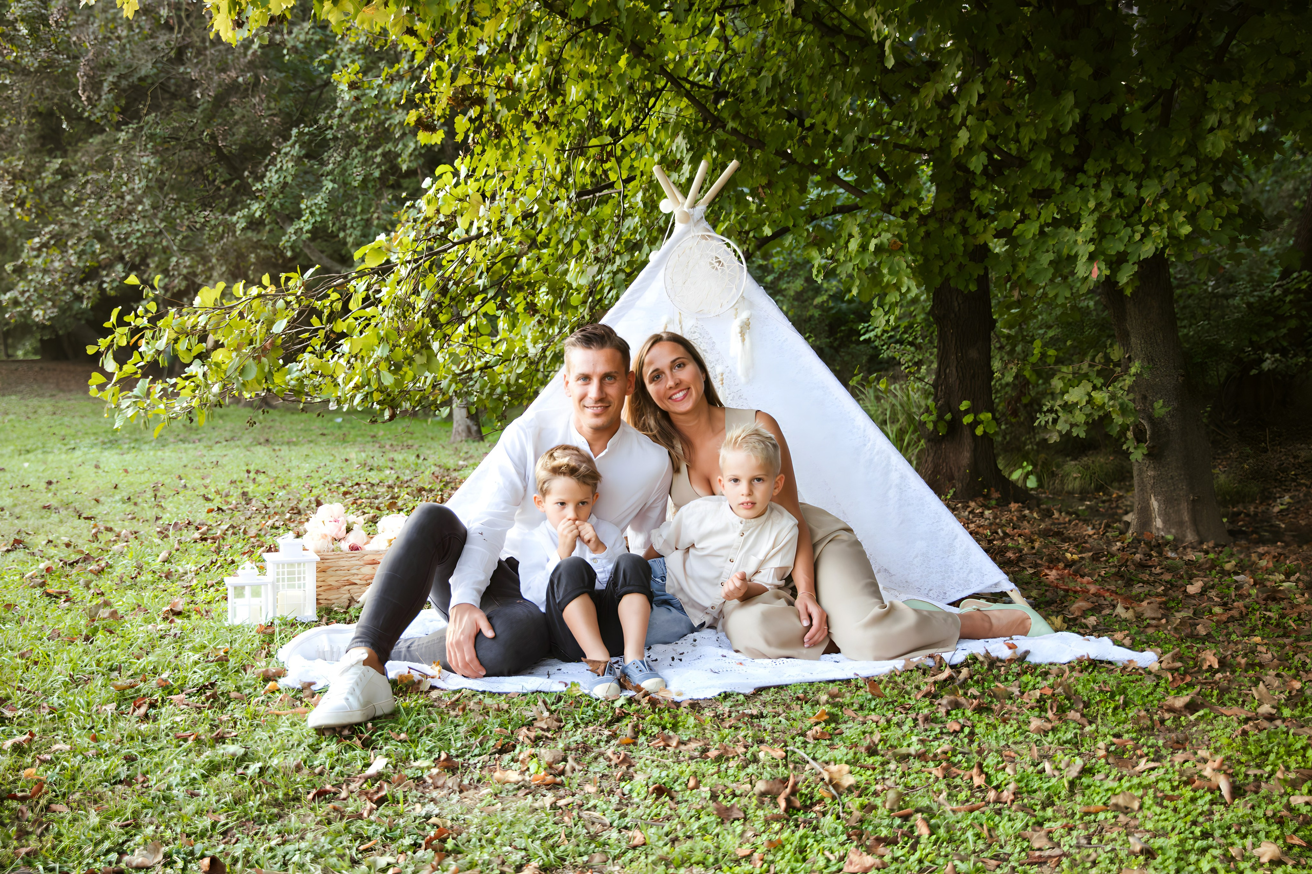 Maggie e la sua bellissima famiglia. Luci e Capricci Photography