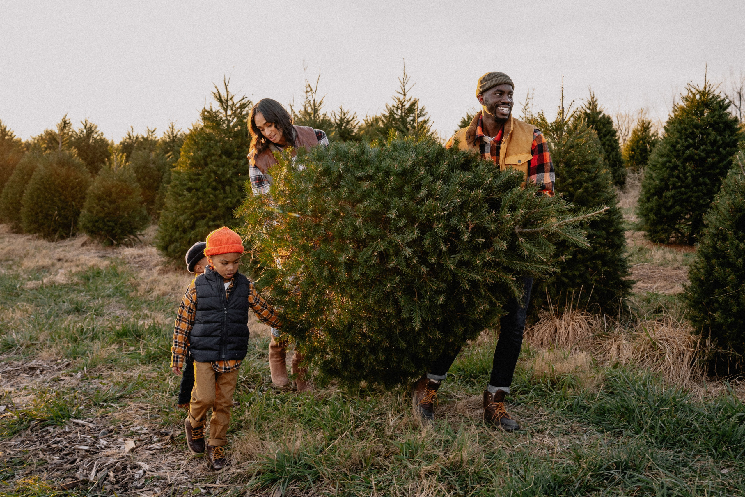 Kristen and family christmas farm. Wedding and family photographer and videographer PA, NJ, NY, DE, MD