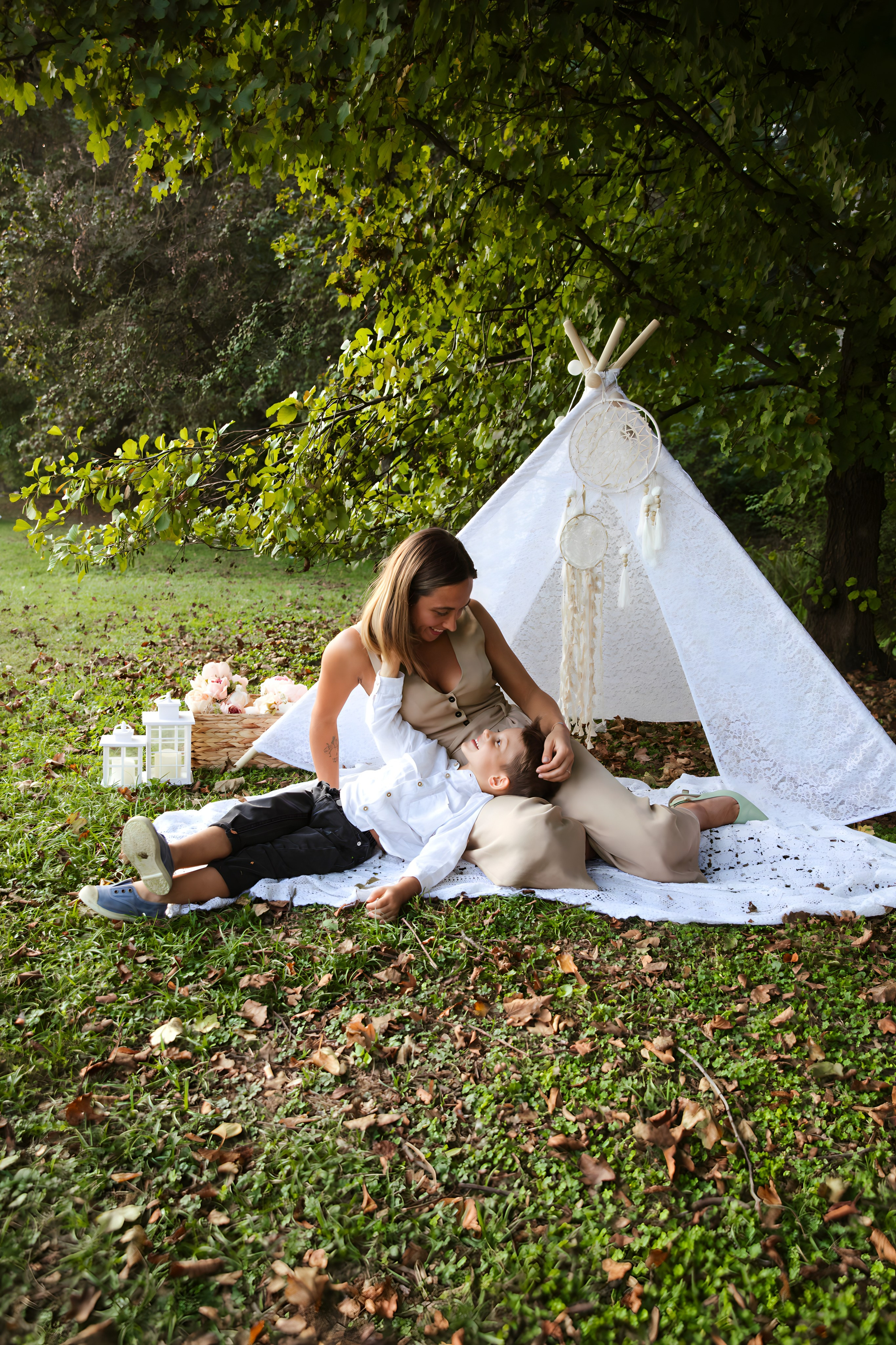 Maggie e la sua bellissima famiglia. Luci e Capricci Photography