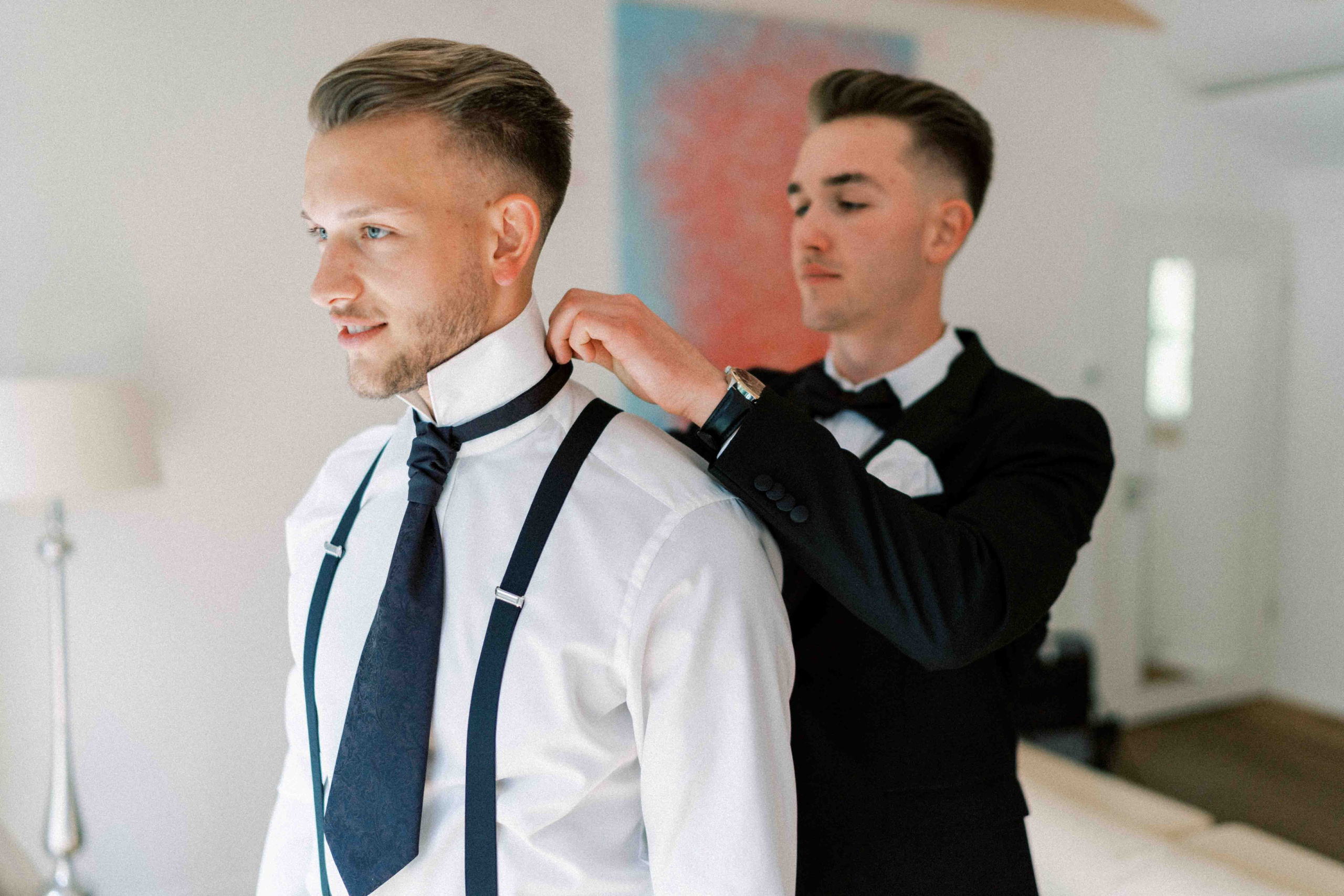 getting ready bräutigam hochzeit landhaus am see garbsen