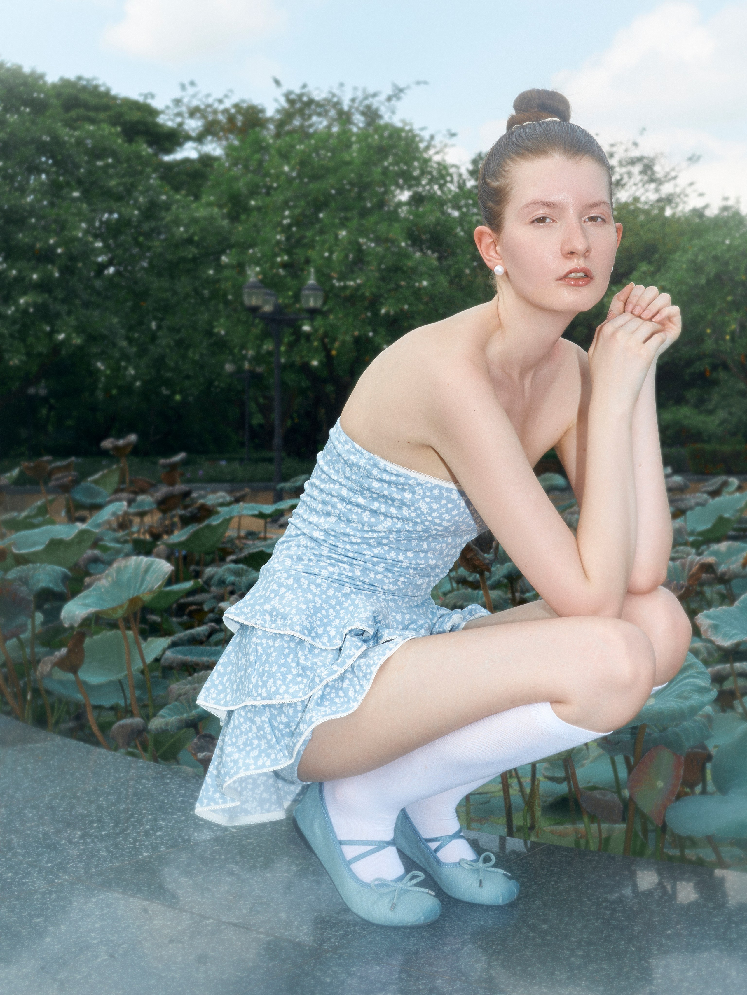 Test shoot in Chatuchak. Stylist