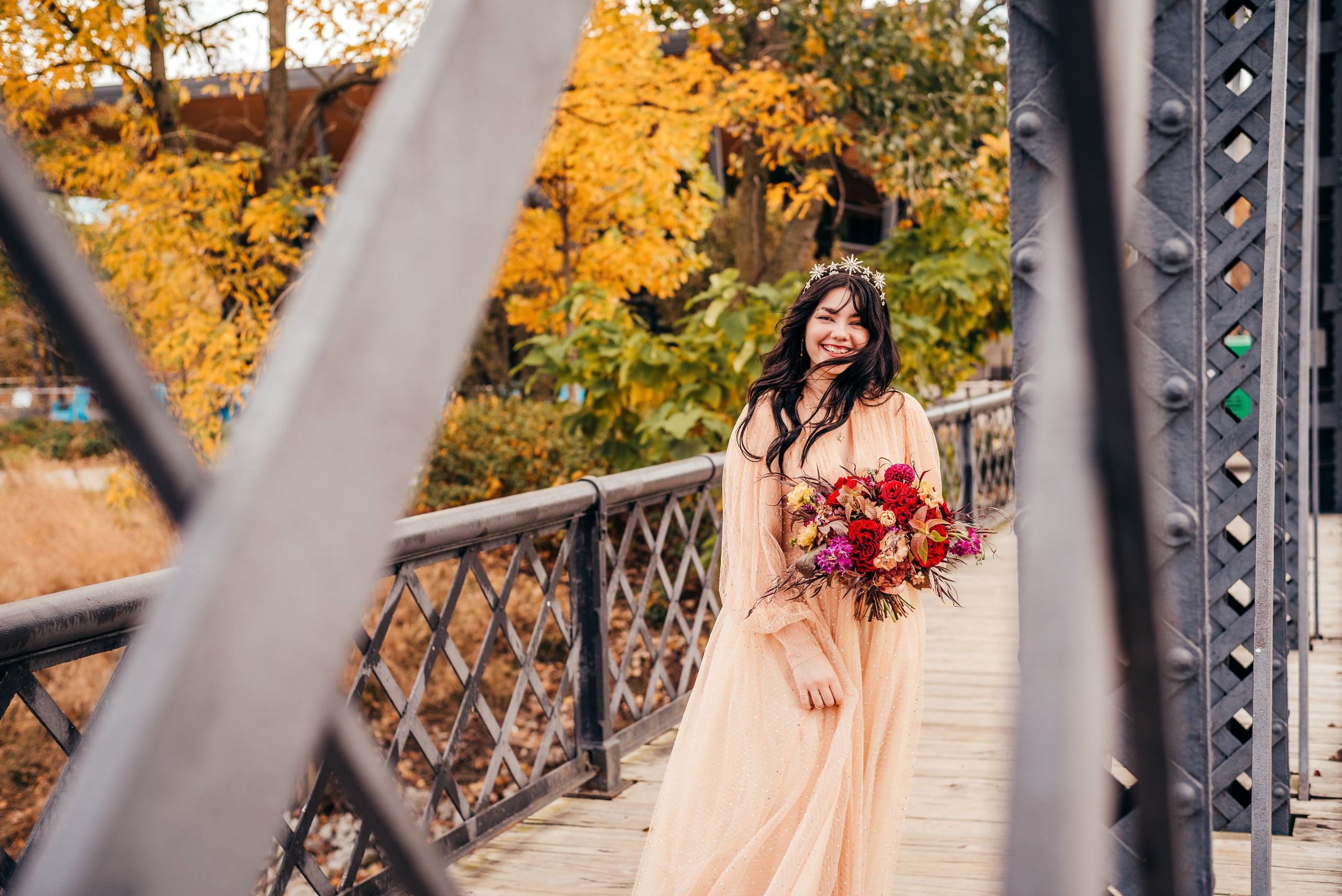 Bold & Dramatic Wedding at The Paper Mill on The Landing | Fort Wayne Wedding Photographer. Alexandria Danielle Photography | Fort Wayne & Indianapolis Wedding Photographer