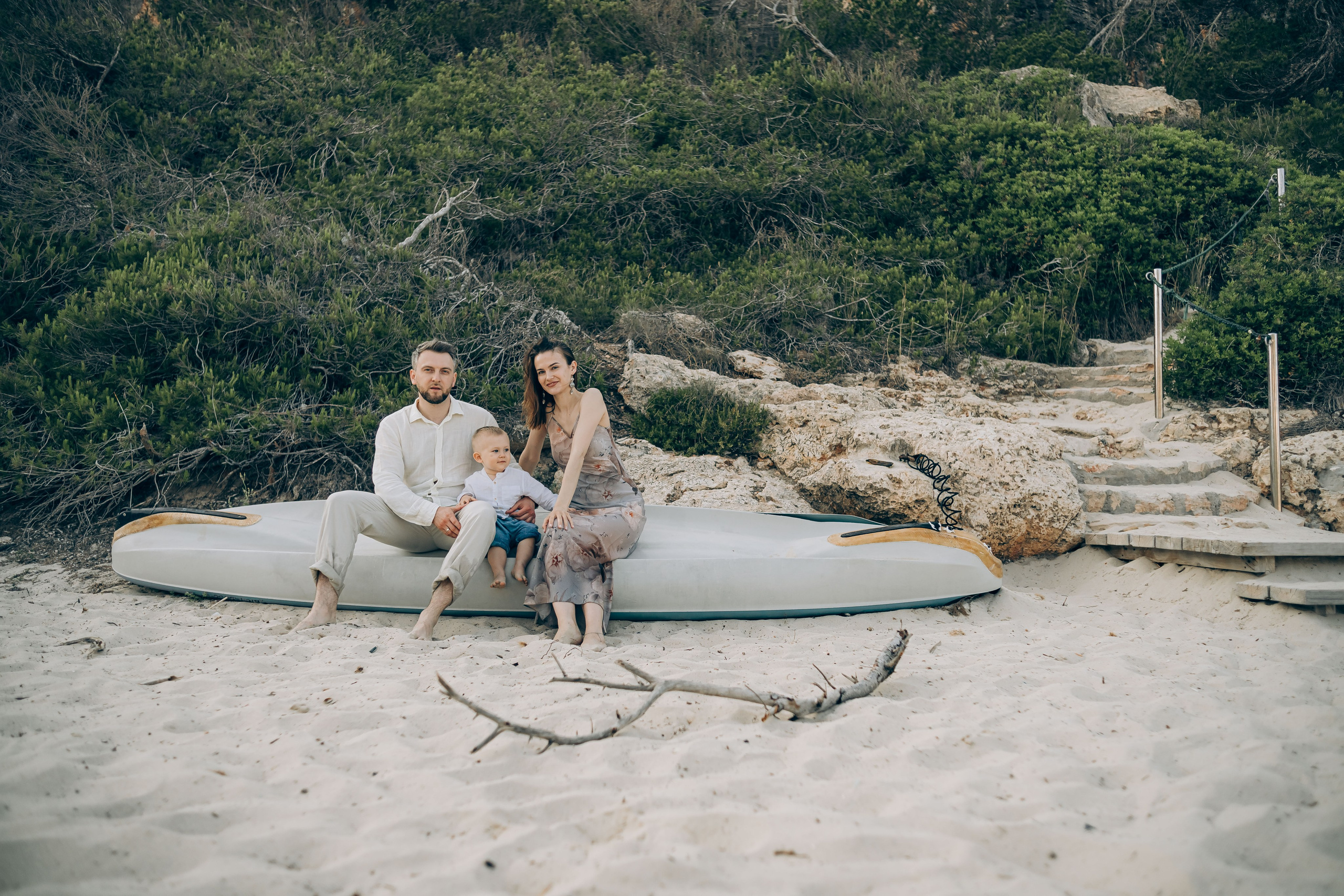 On the shore. Фотограф у Пальма де Майорка