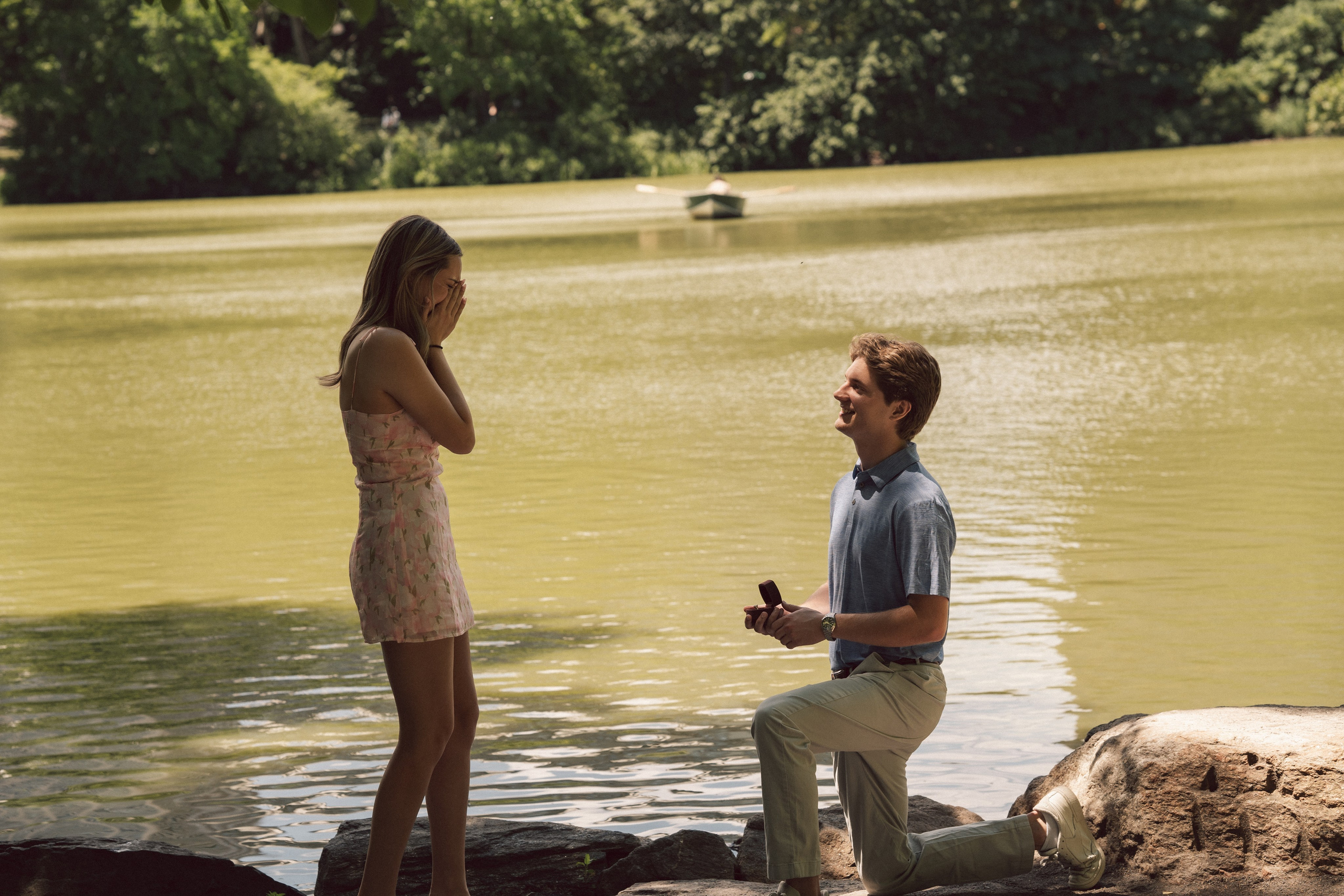 Surprise proposal Central Park. New York + destination photographer