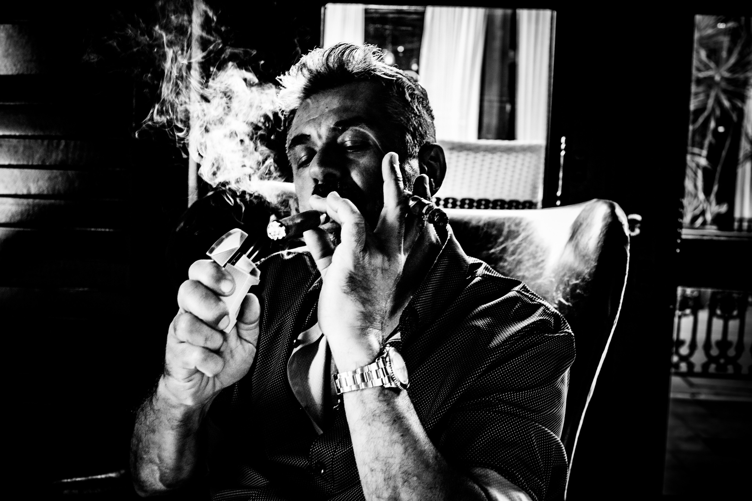 Burn Black and White Series. Out and About 239