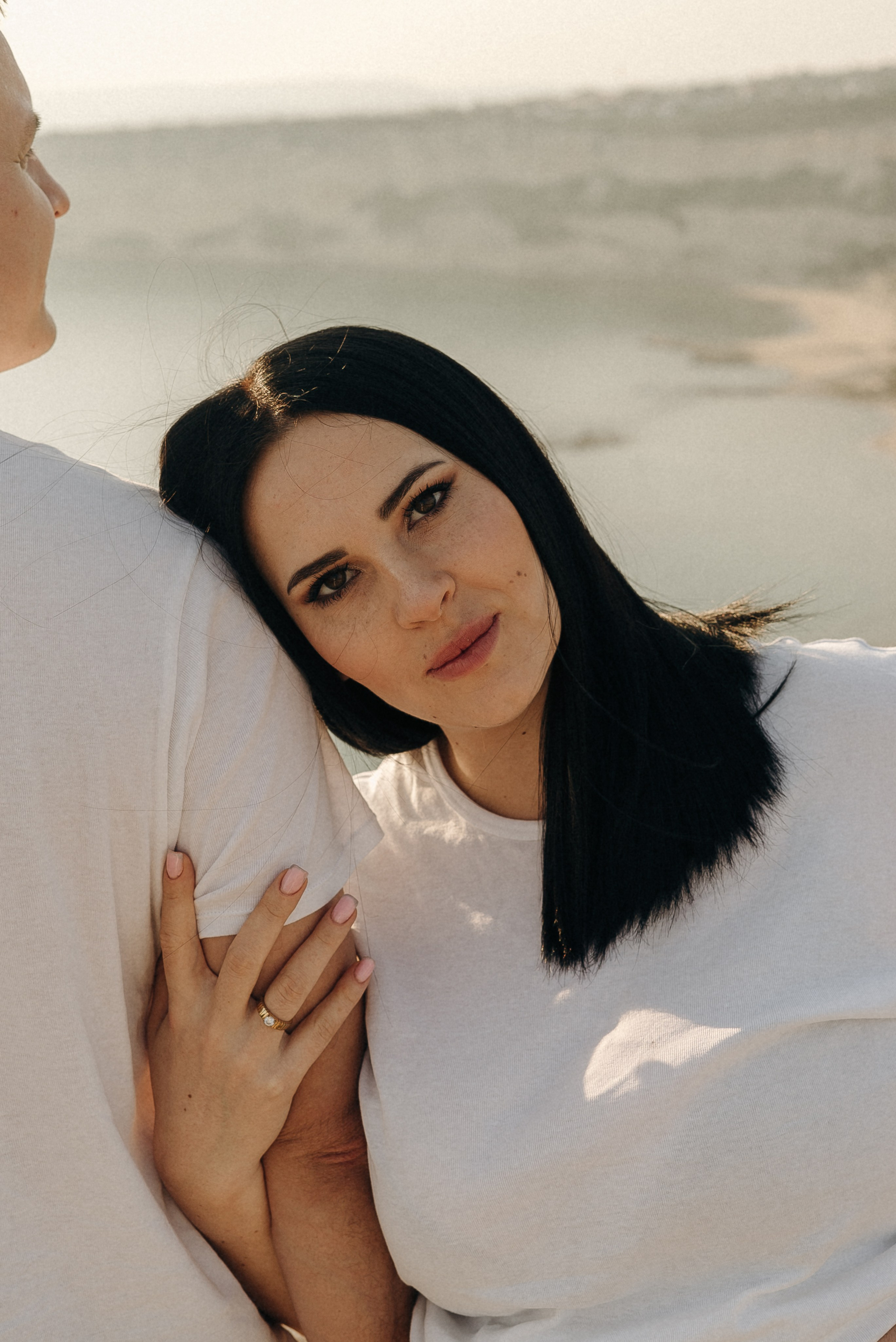 Фотосессия беременности на закате у Камня Афродиты | Maternity photoshoot at Aphrodite’s Rock. Портретный и семейный фотограф в Лимассоле Кипр Анна Руссу