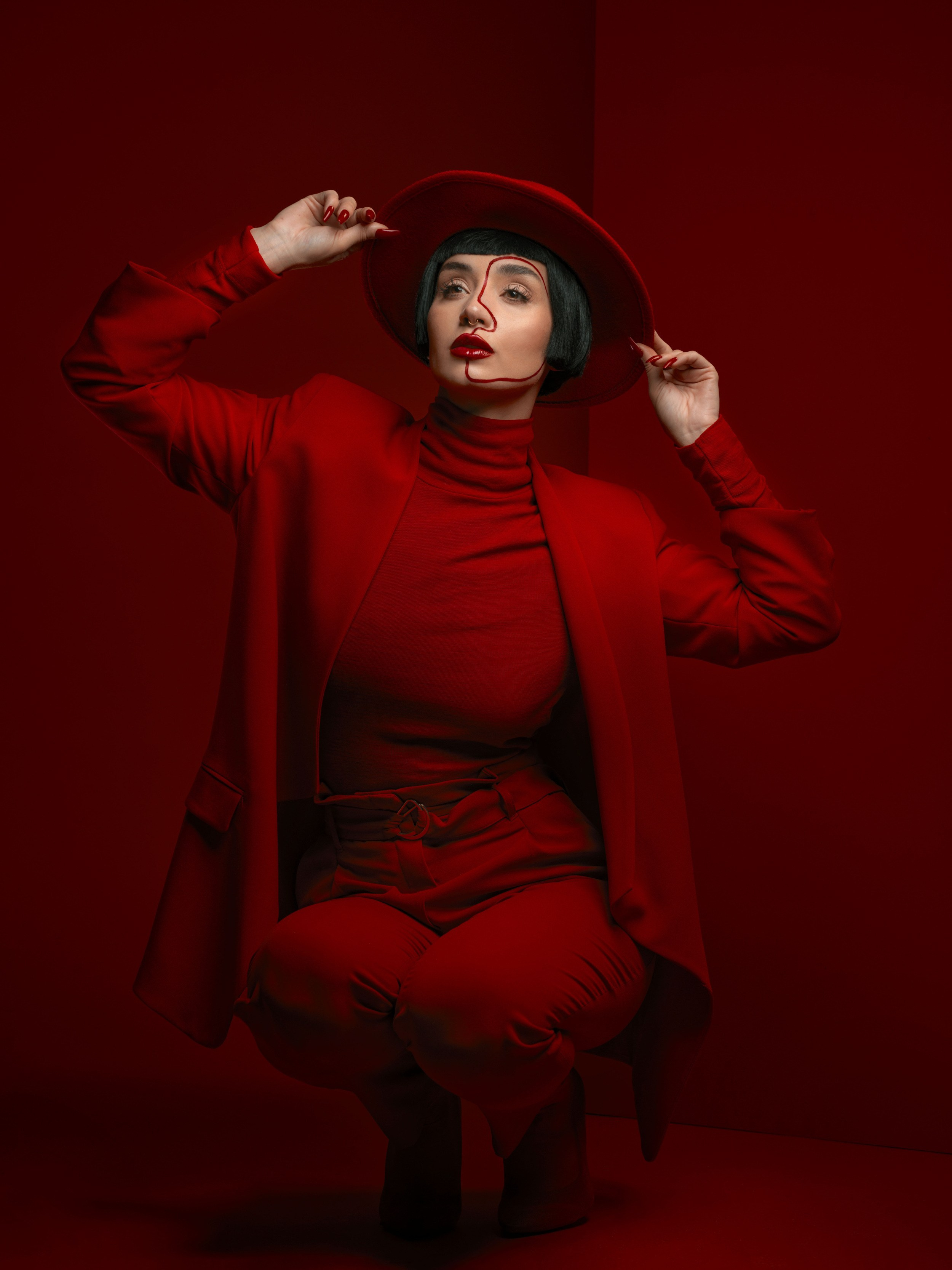 Professional fashion shoot in the studio NYC Alice Bell. Alice Bell — Wedding photographer in New York