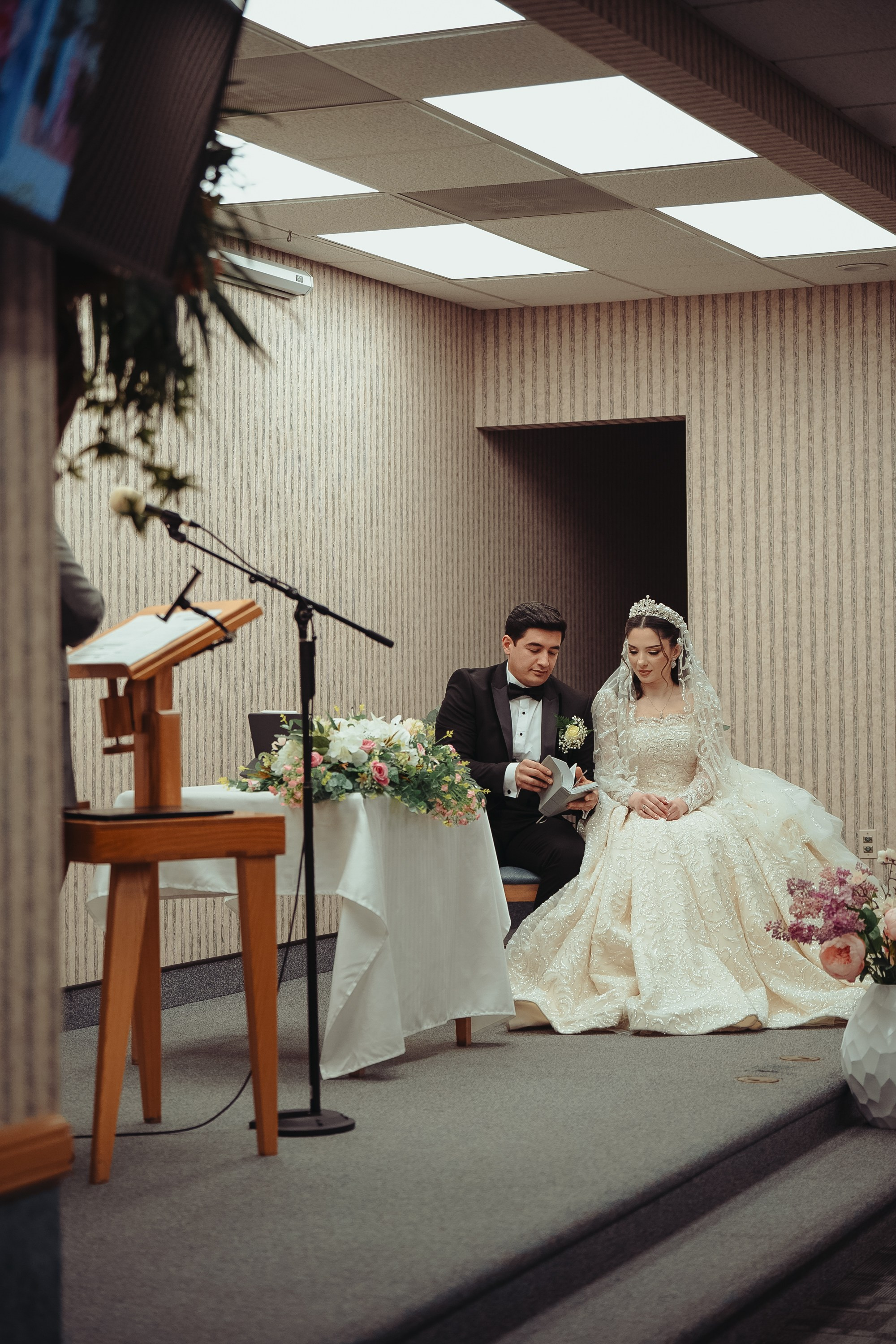 Brooklyn couple’s wedding talk. Portrait and wedding photographer in New York