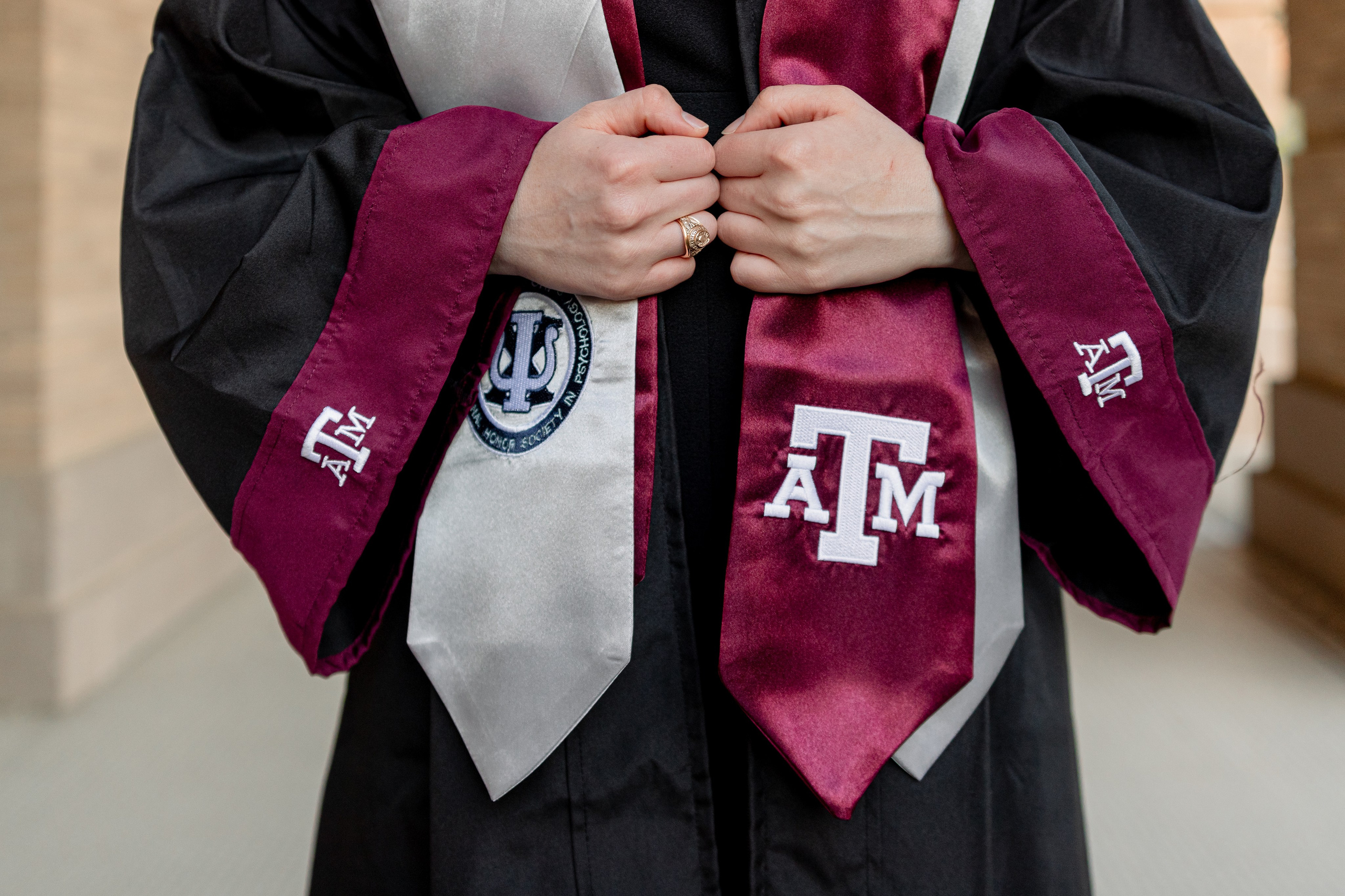 Lexie's graduation photoshoot at Texas A&M University
