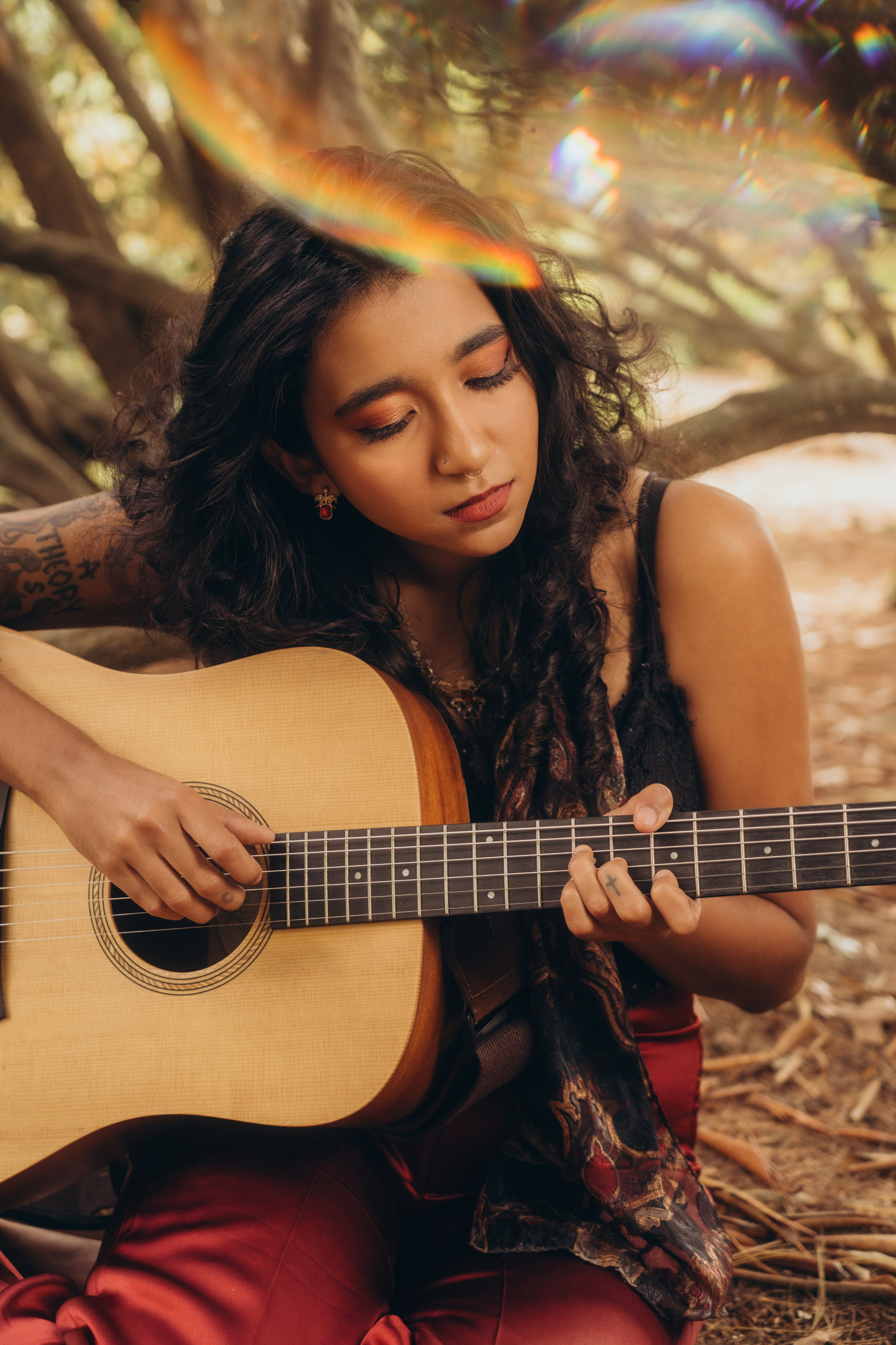 Debut Album Photoshoot for Rhode Island Musician. Daria Deschain Cinematic Photography in Connecticut