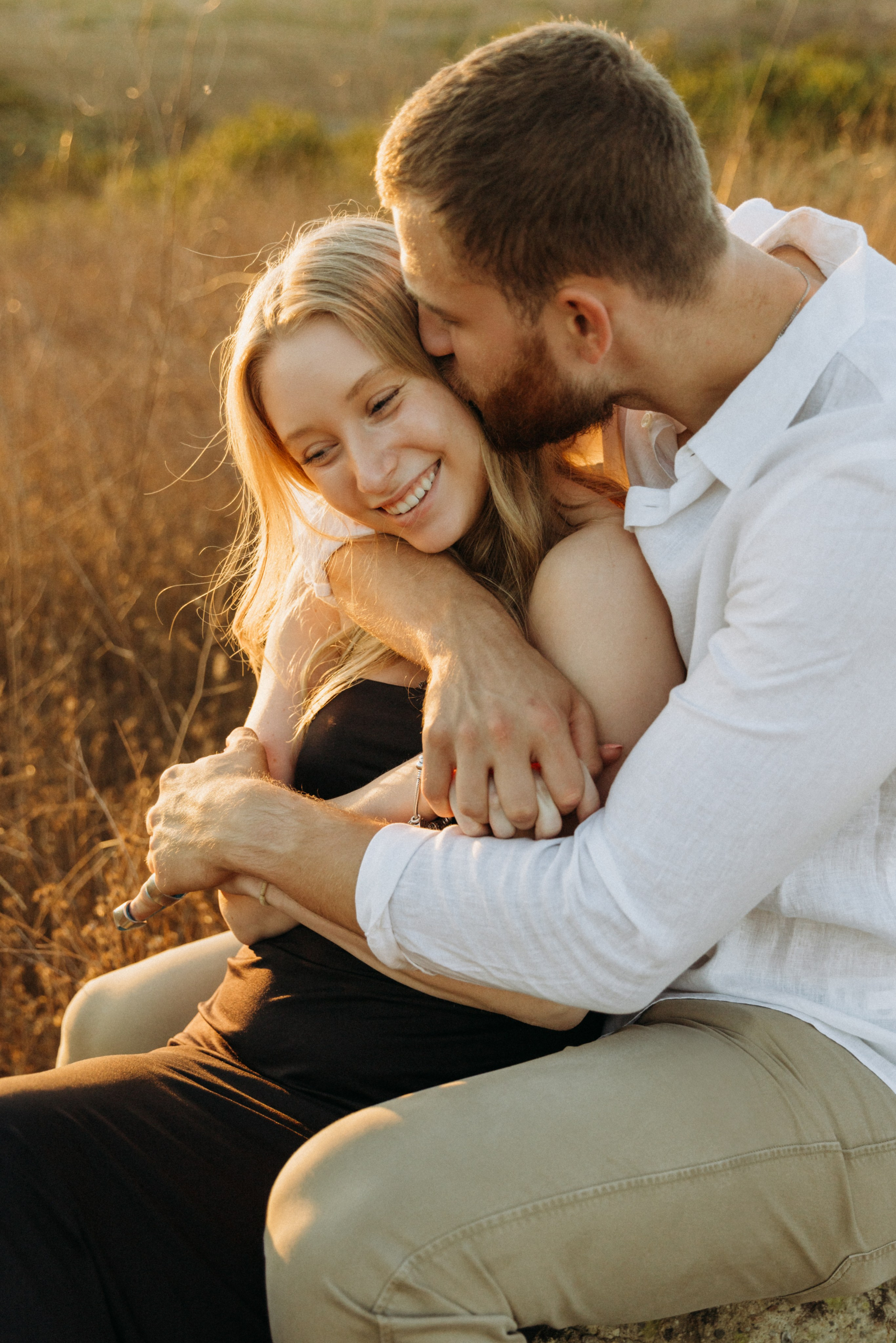 Anniversary Photoshoot at Sunset in a Scenic Field | Taya Frank. Southern California Family and Couple Photographer
