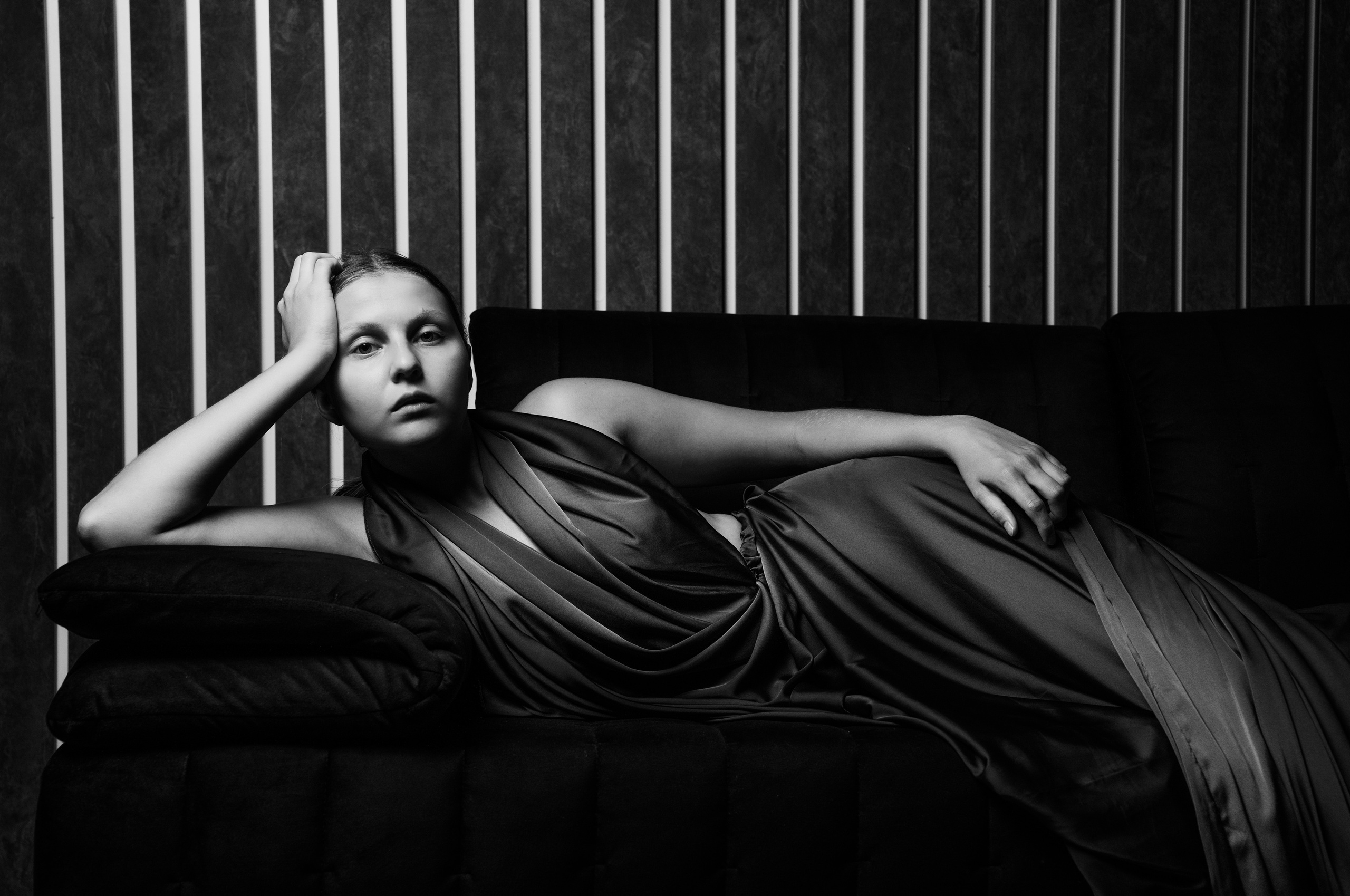 Blue dress. Ekaterina Verbitskaya. Photography