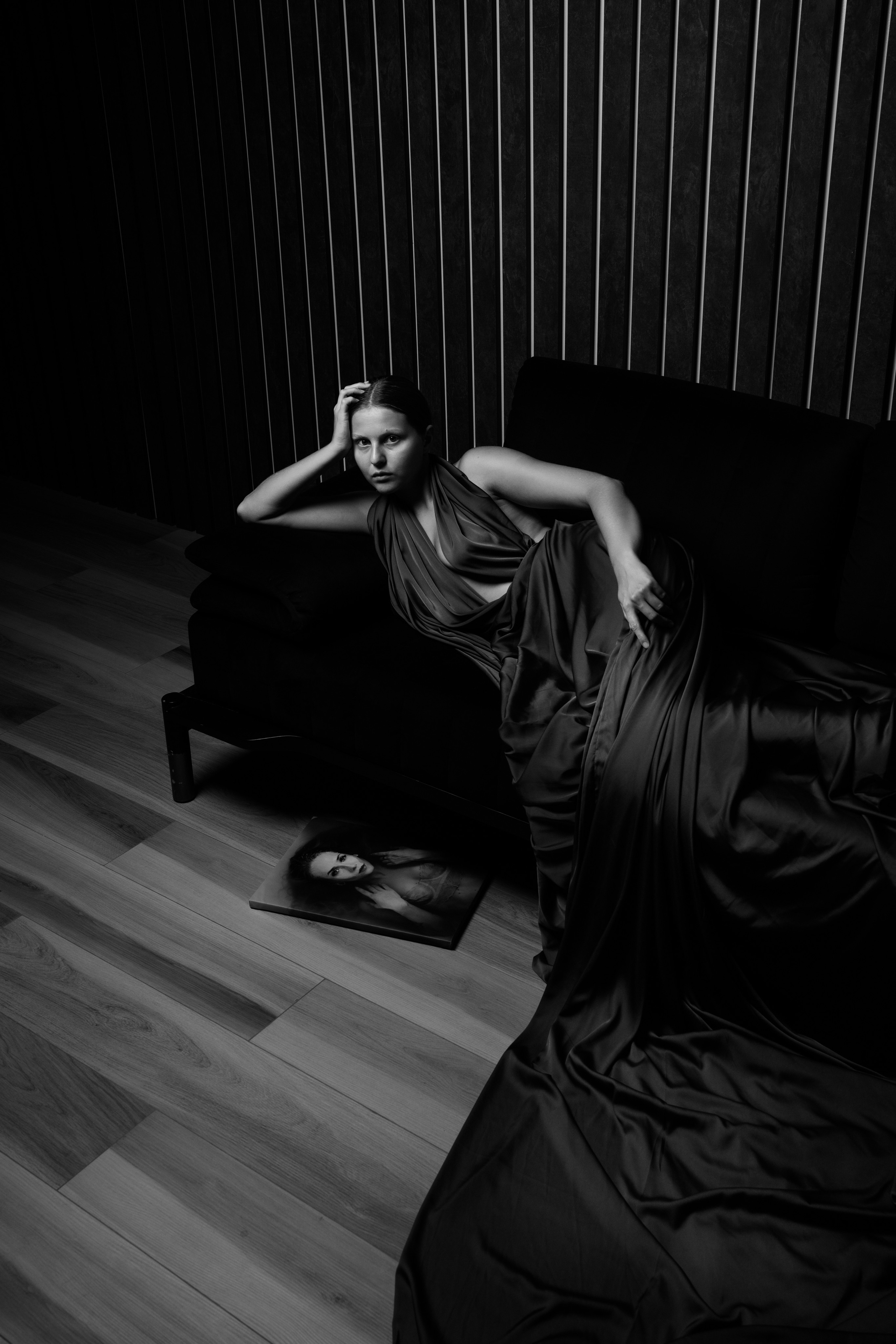 Blue dress. Ekaterina Verbitskaya. Photography