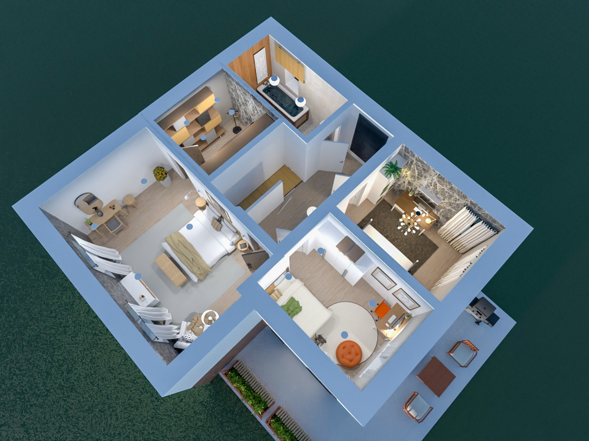 Pagubės sodų 11-oji 16, Vilnius. Namas su nepilna apdaila. Elina Sapiega fotografė Vilniuje