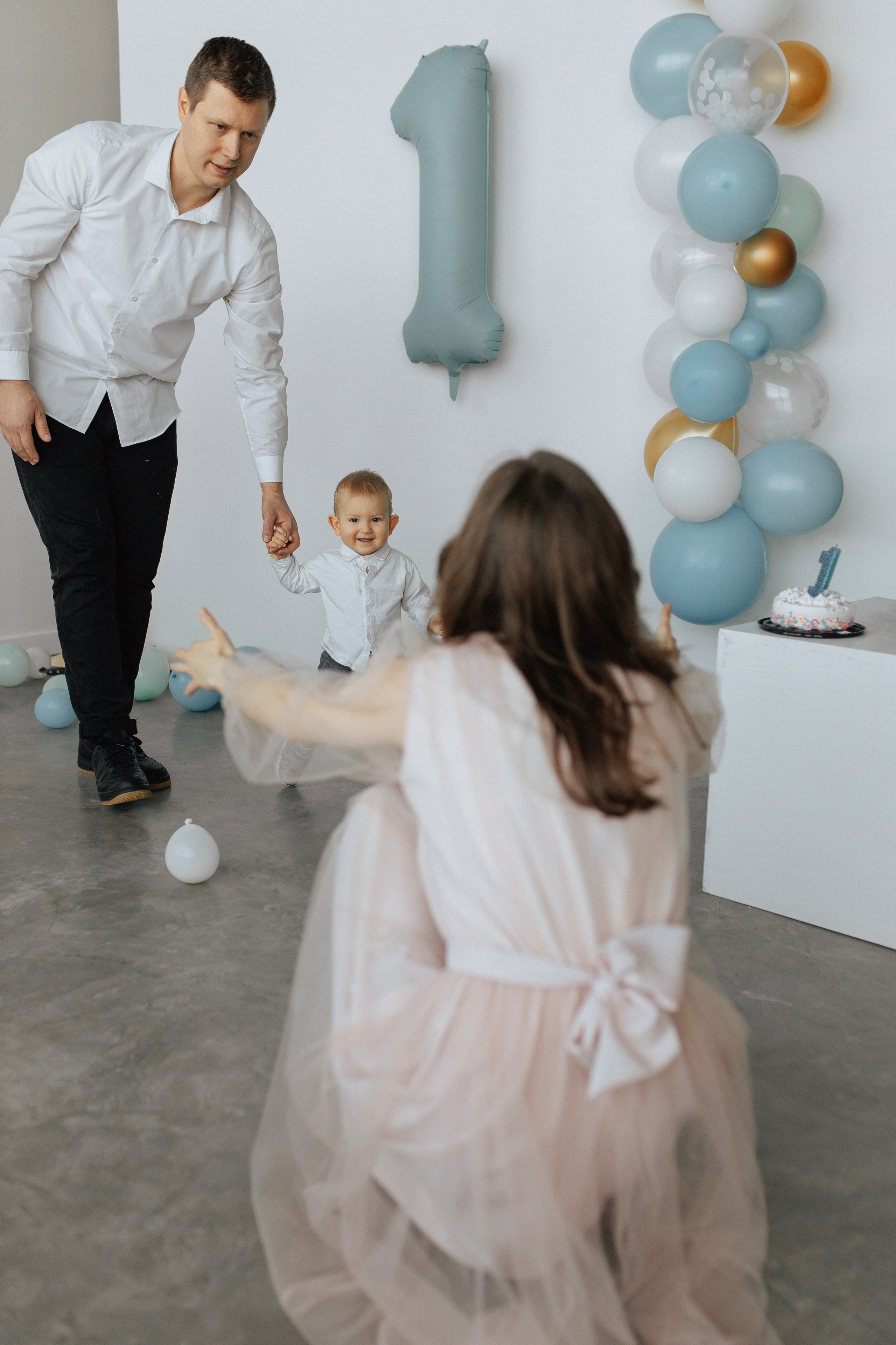 Aleksandr’s first birthday. Home