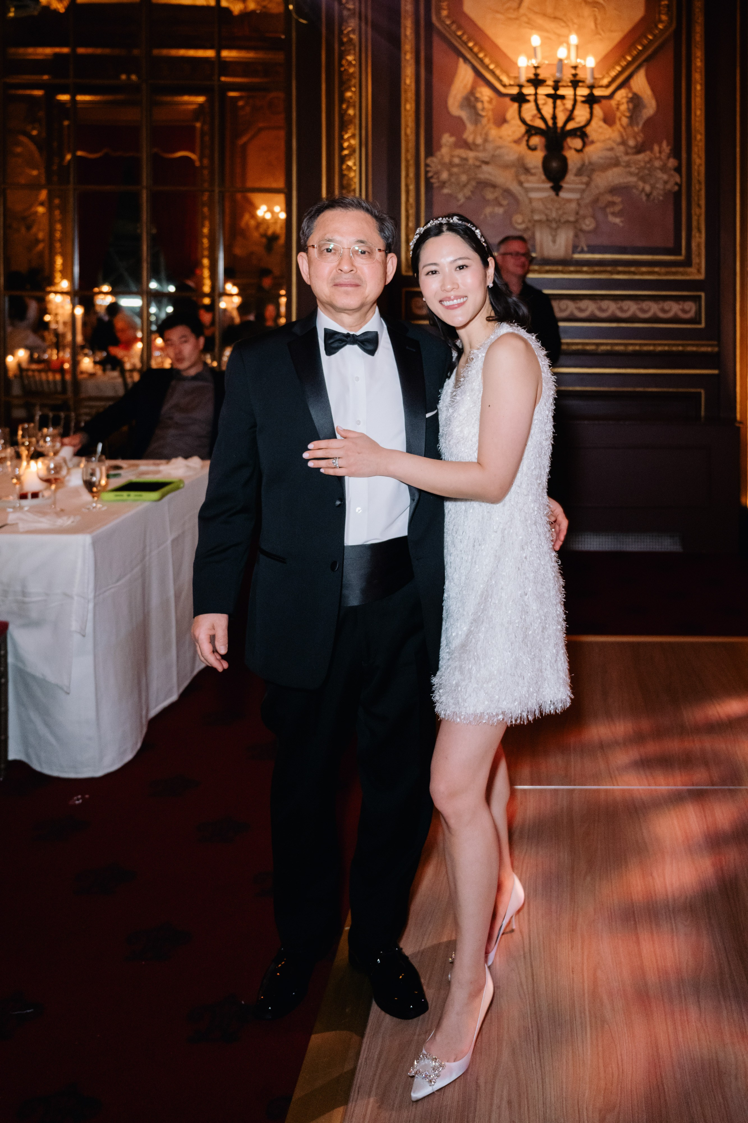a man and woman posing for a picture