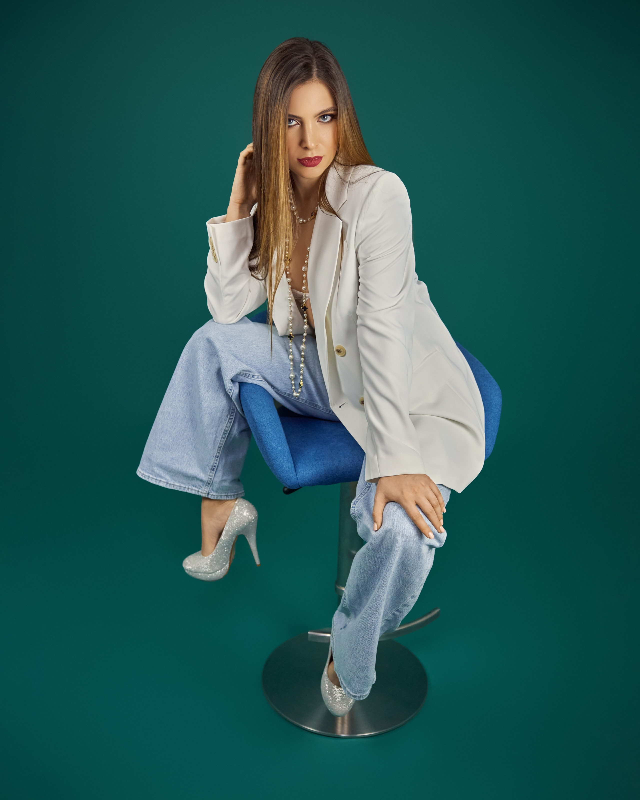 Studio-Shooting. Portraitfotografin Natalia Calcagnile