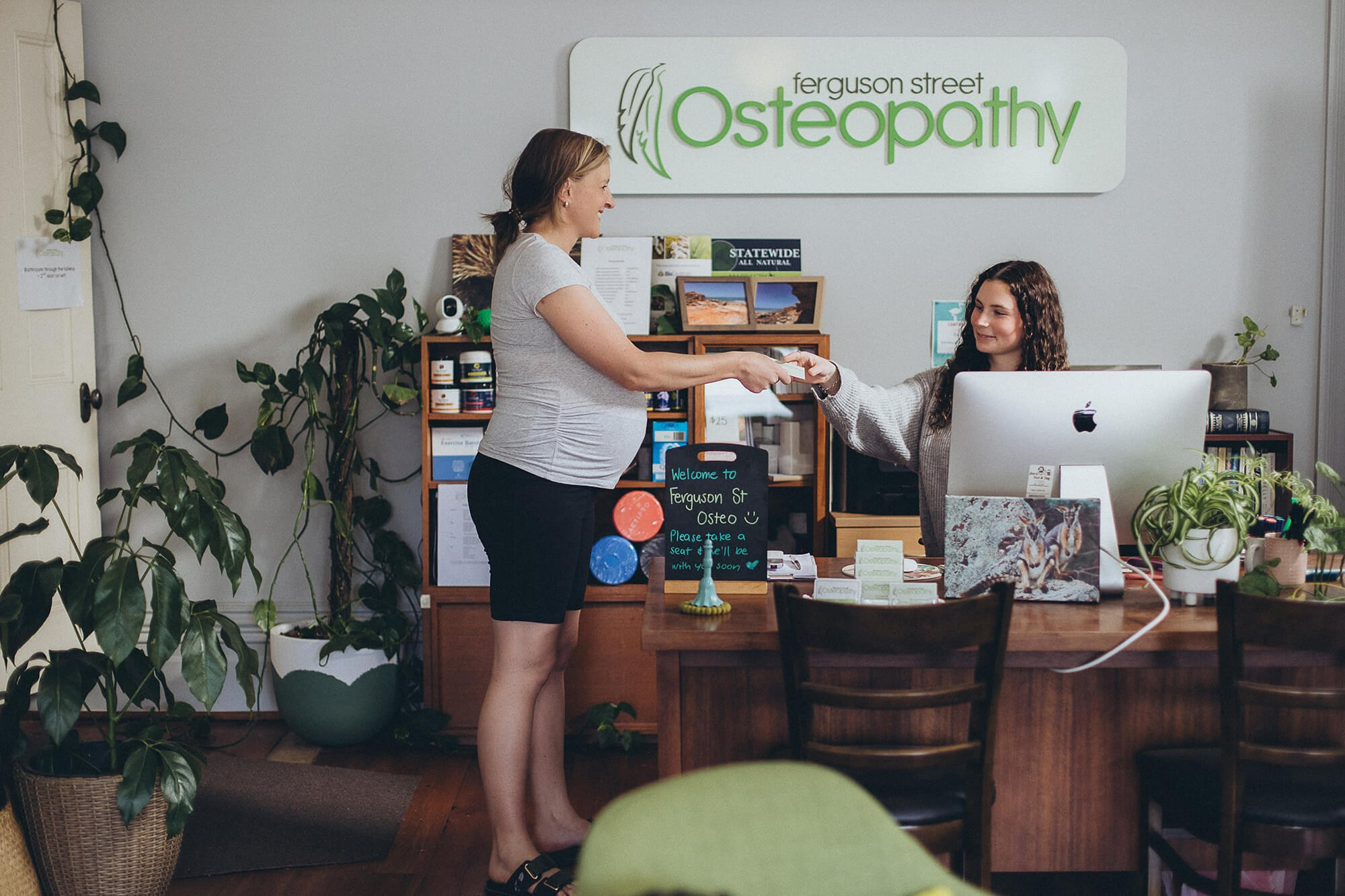 Reception area interior – business photo for Melbourne clinic