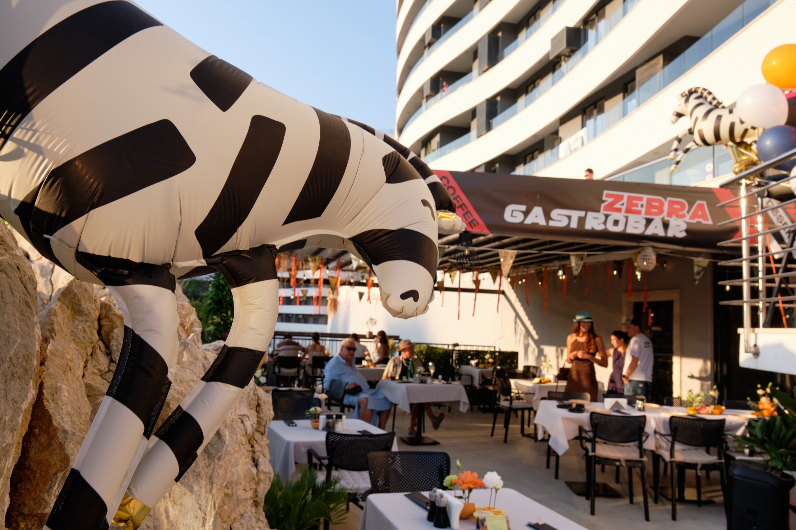 Photo report from the Zebra Restaurant’s birthday celebration. Becici, Montenegro. Photographer, photo artist Alena Novgorodtseva