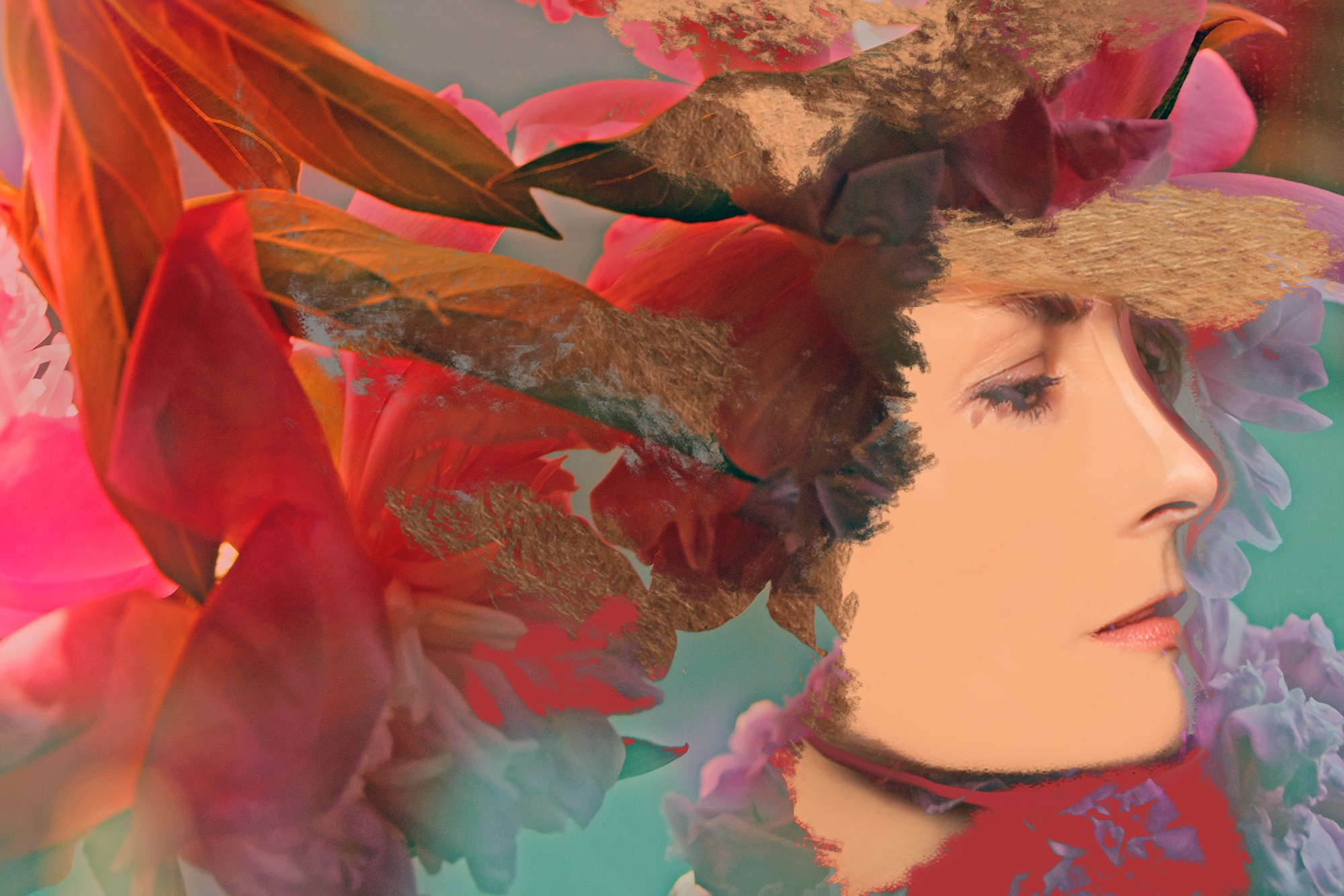 Self_portraits. Red. Portrait photographer Alena Novgorodtseva