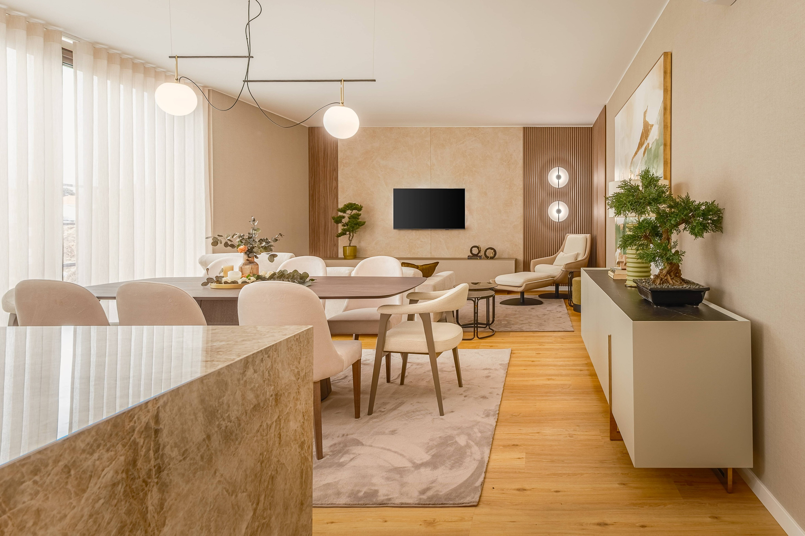 fotografia de interiores, sala de estar em moradia 