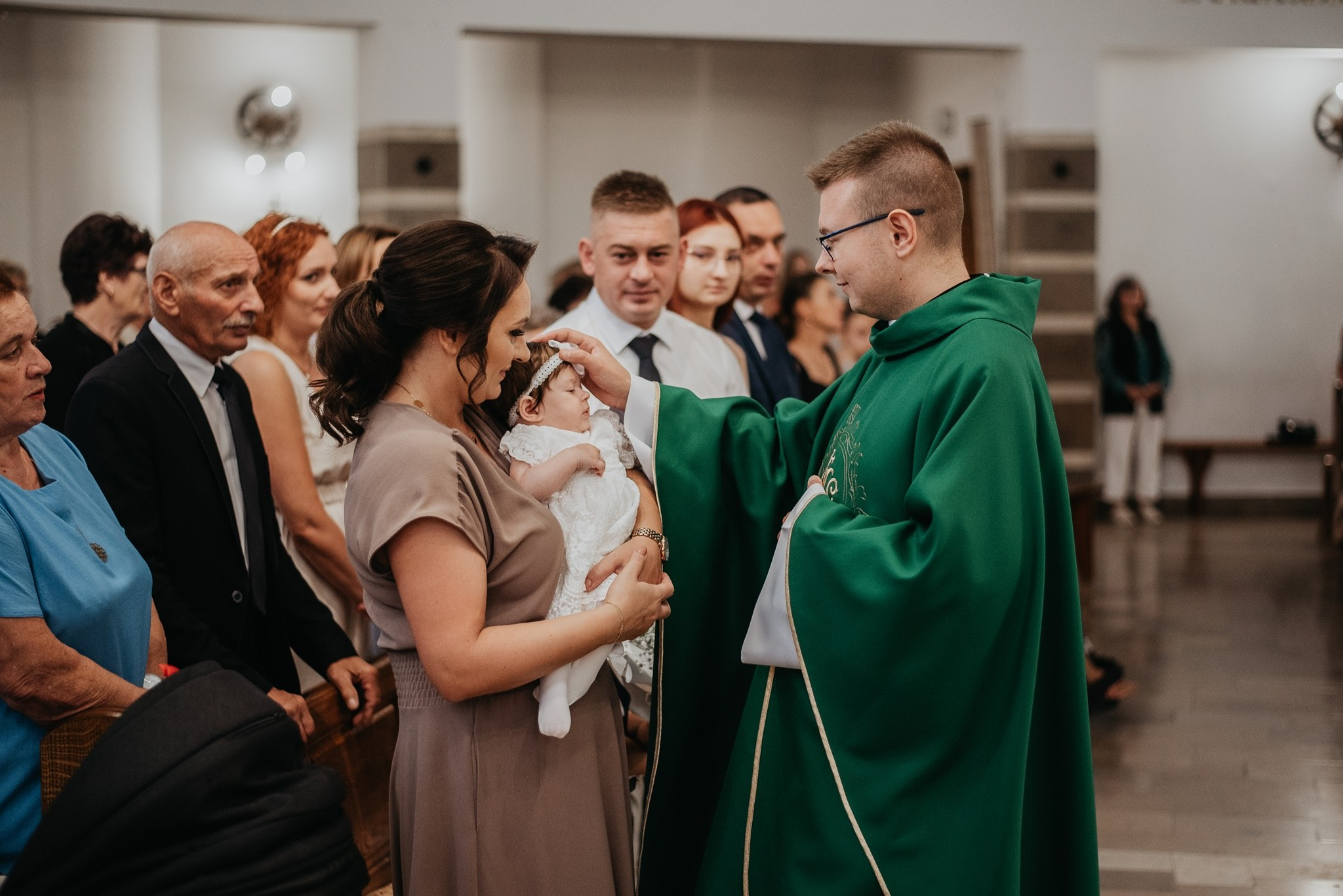 Chrzest Święty Klary. Dominika Strachacka Fotografia | Fotograf ślubny i rodzinny Opole Lubelskie Lublin