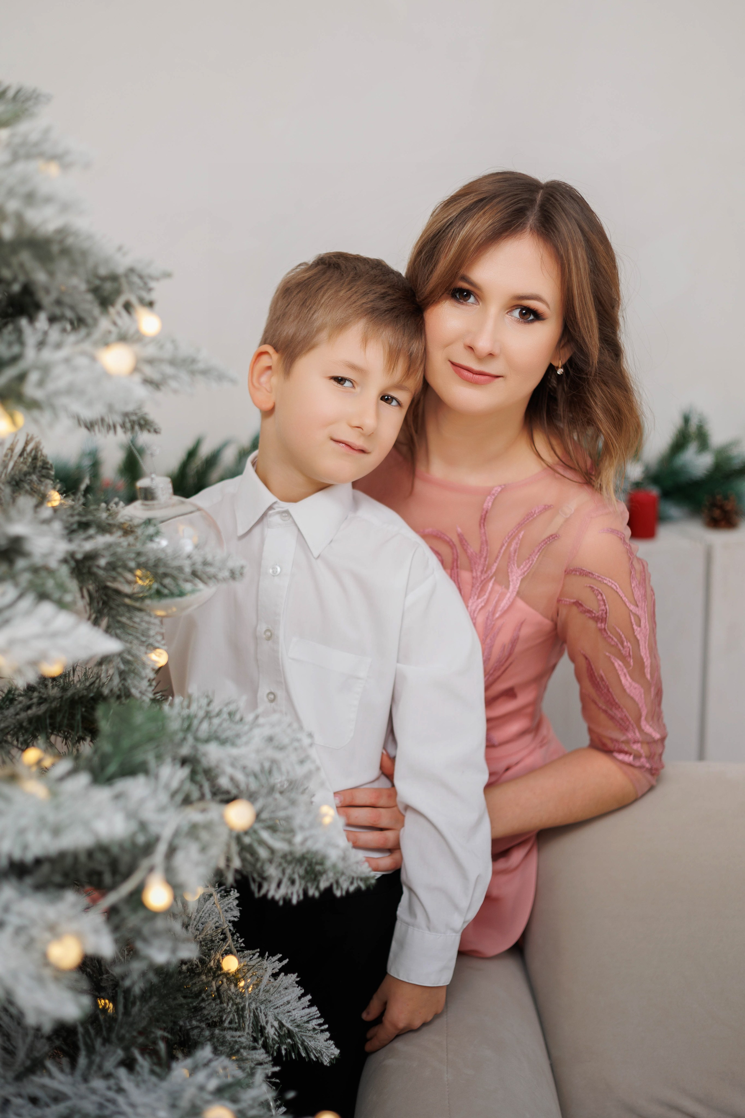 Новогодняя съёмка в студии. Семейный и детский фотограф в Вильнюсе Светлана Наумова