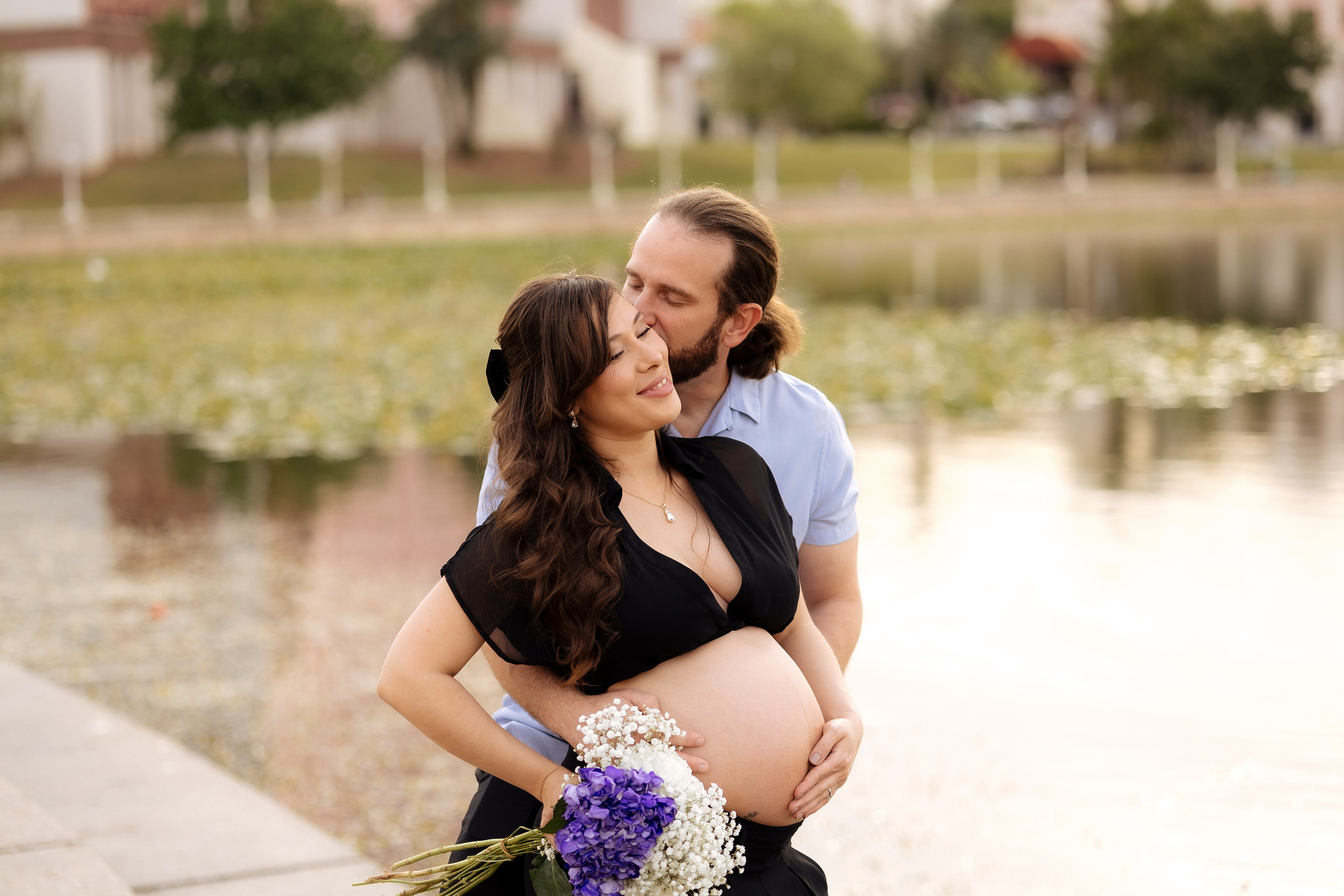 MATERNITY photo shoot on the beach sunset photo shoot session