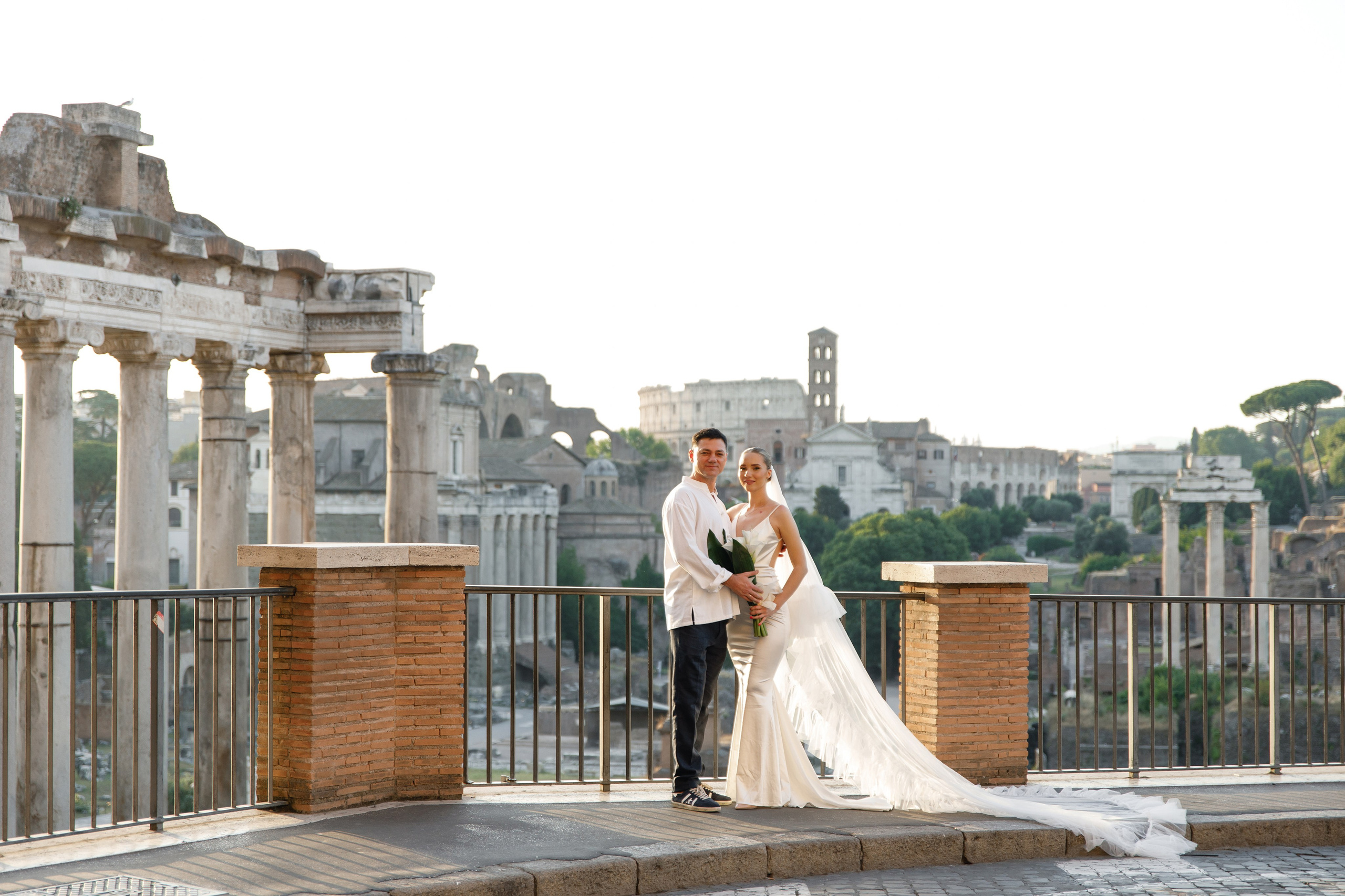 Elopement in Rome. Wedding Photographer Rome Tuscany Como Sicily Puglia Amalfy Italy- Oksana Savenchuk