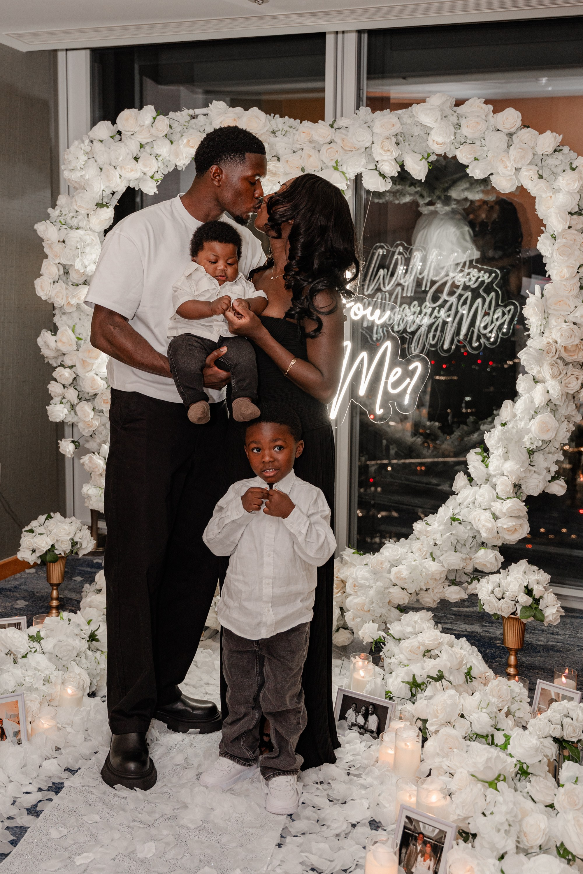 The proposal in The Shard. Tonya Kyrylenko photographer in London