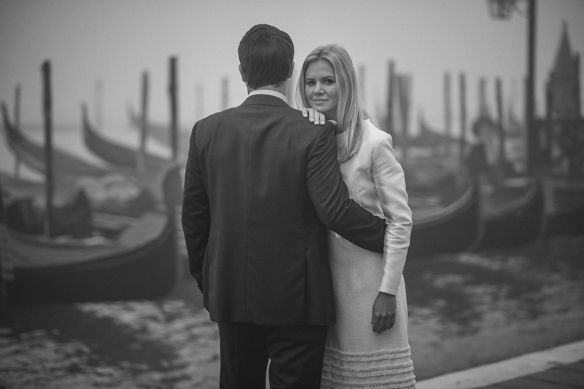 K+N|Servizio foto di matrimonio  in Venezia nella nebbia