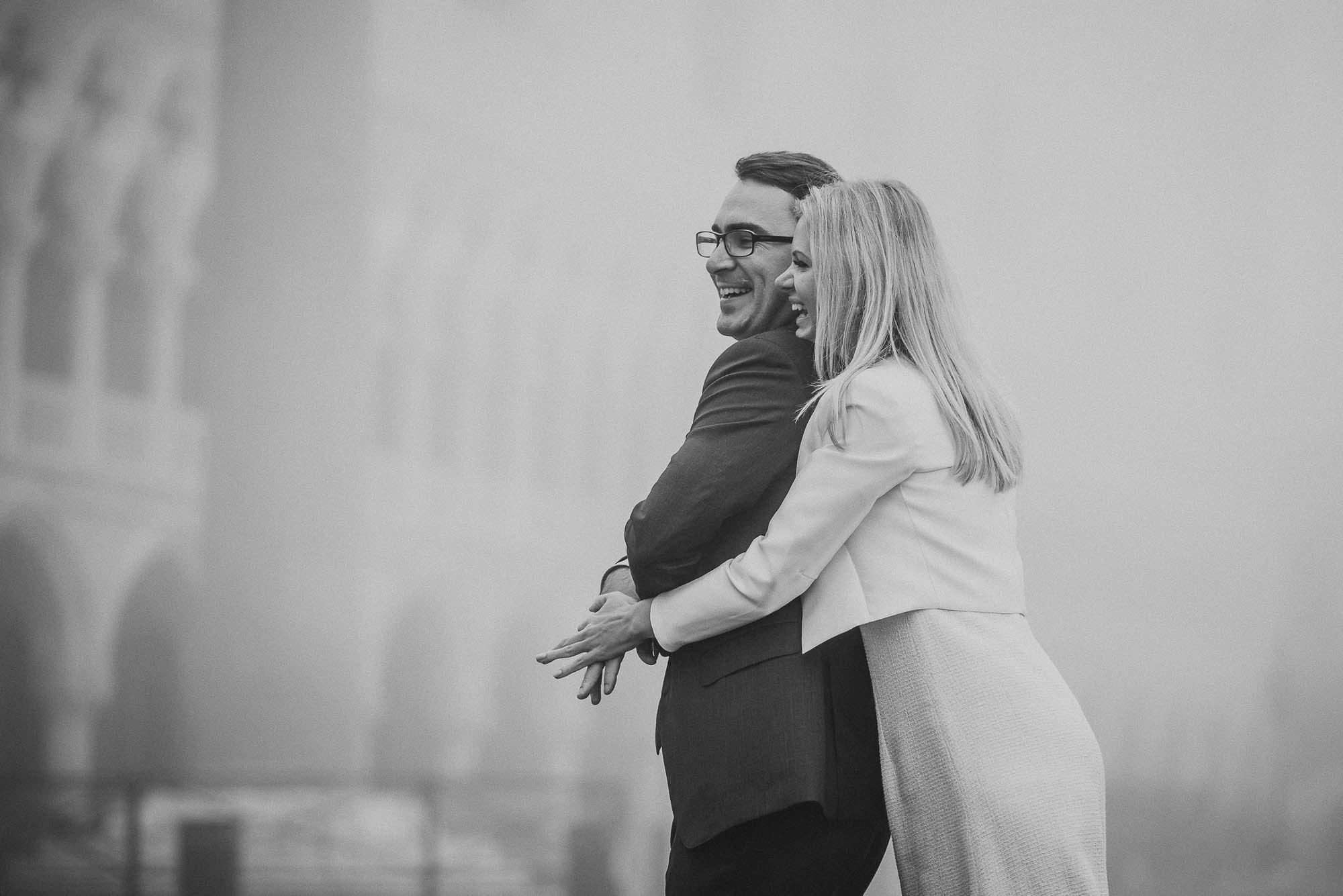 K+N|Servizio foto di matrimonio  in Venezia nella nebbia
