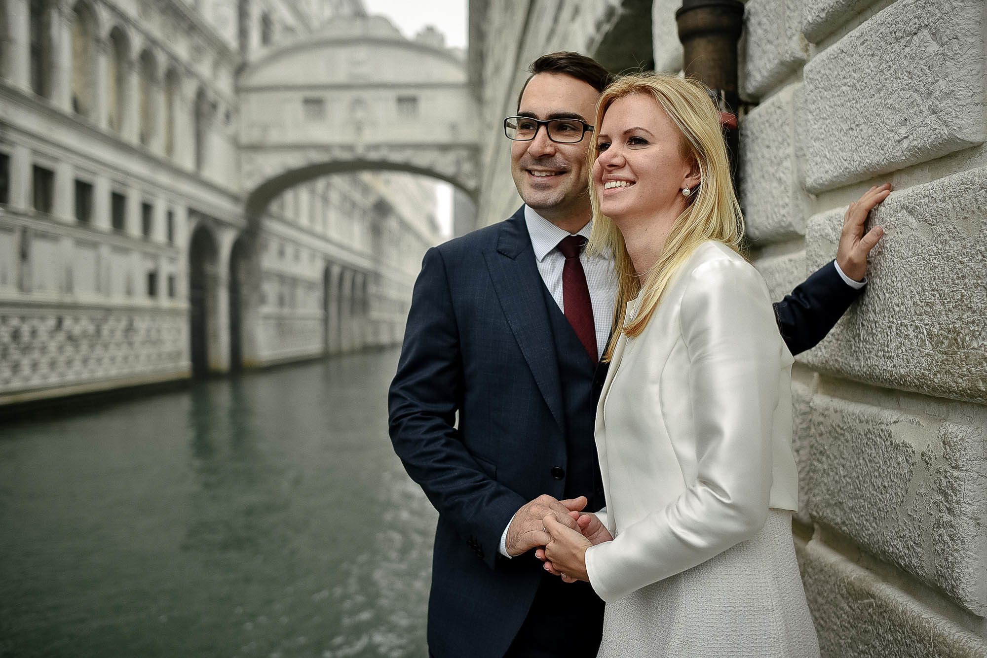 K+N|Servizio foto di matrimonio  in Venezia nella nebbia