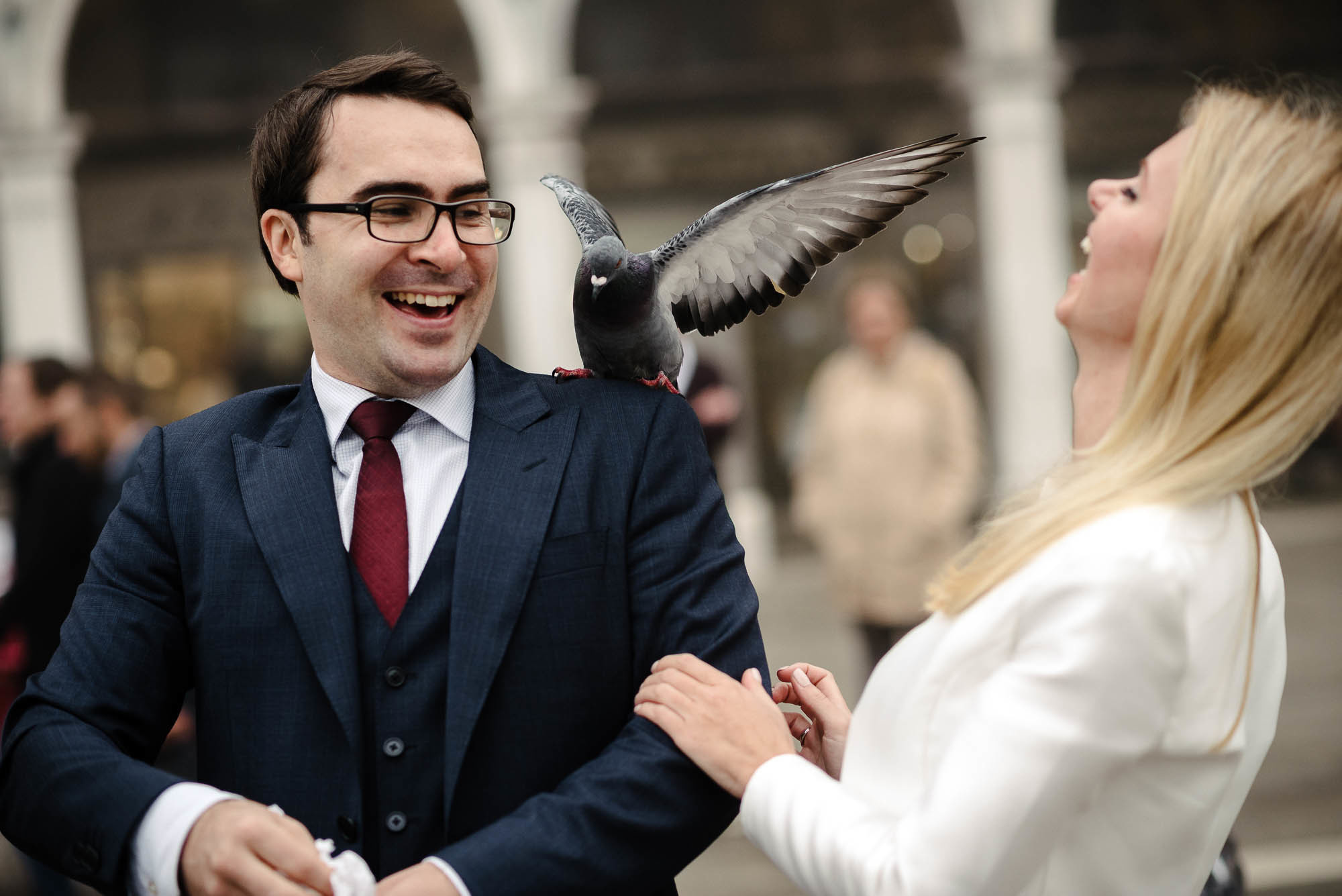 K+N|Servizio foto di matrimonio  in Venezia nella nebbia