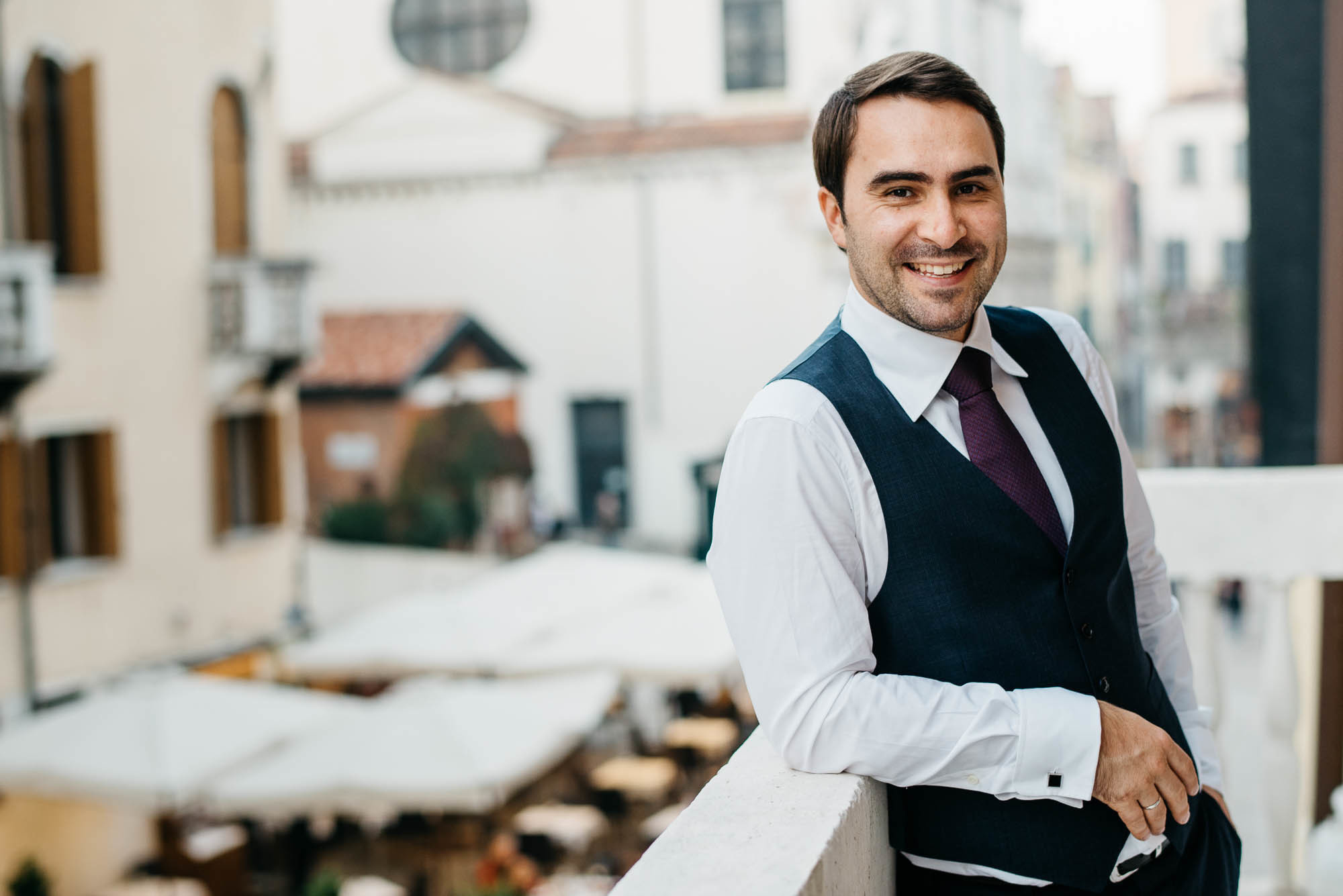 K+N|Servizio foto di matrimonio  in Venezia nella nebbia