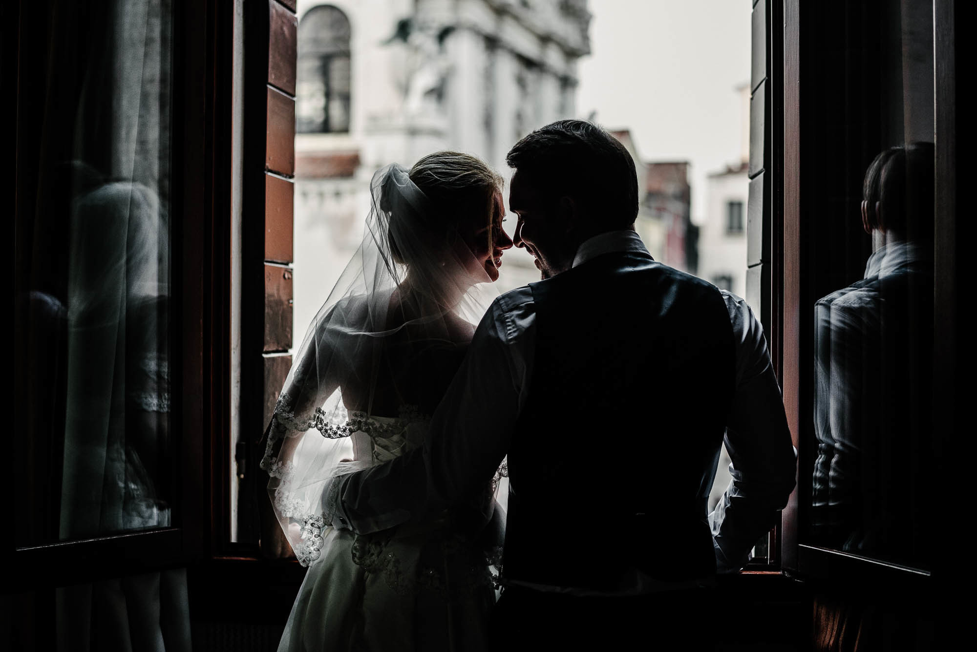 K+N|Servizio foto di matrimonio  in Venezia nella nebbia