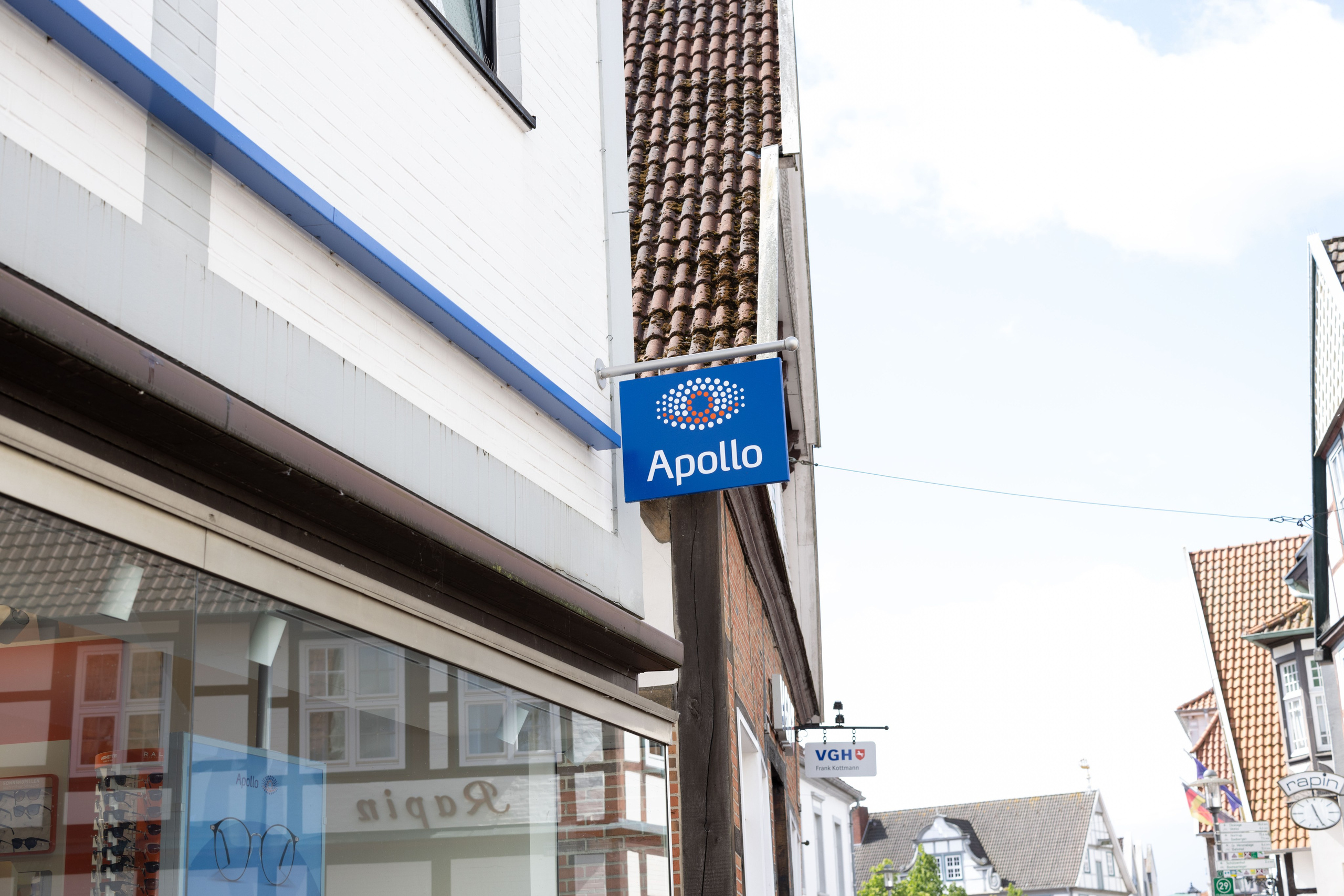 Optiker Foto von Aussen, Image Fotos für Social Media Kanäle