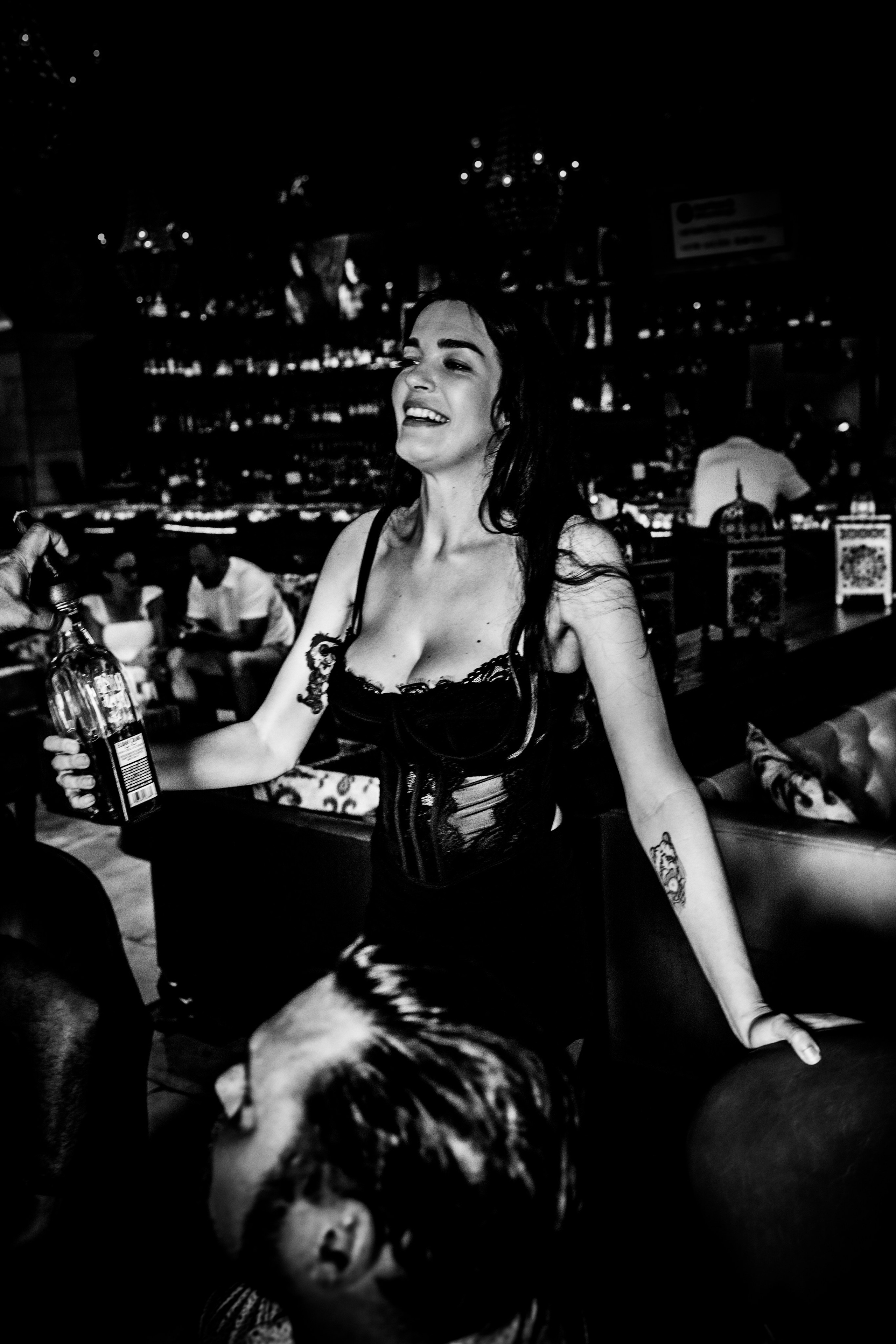 Burn Black and White Series. Out and About 239