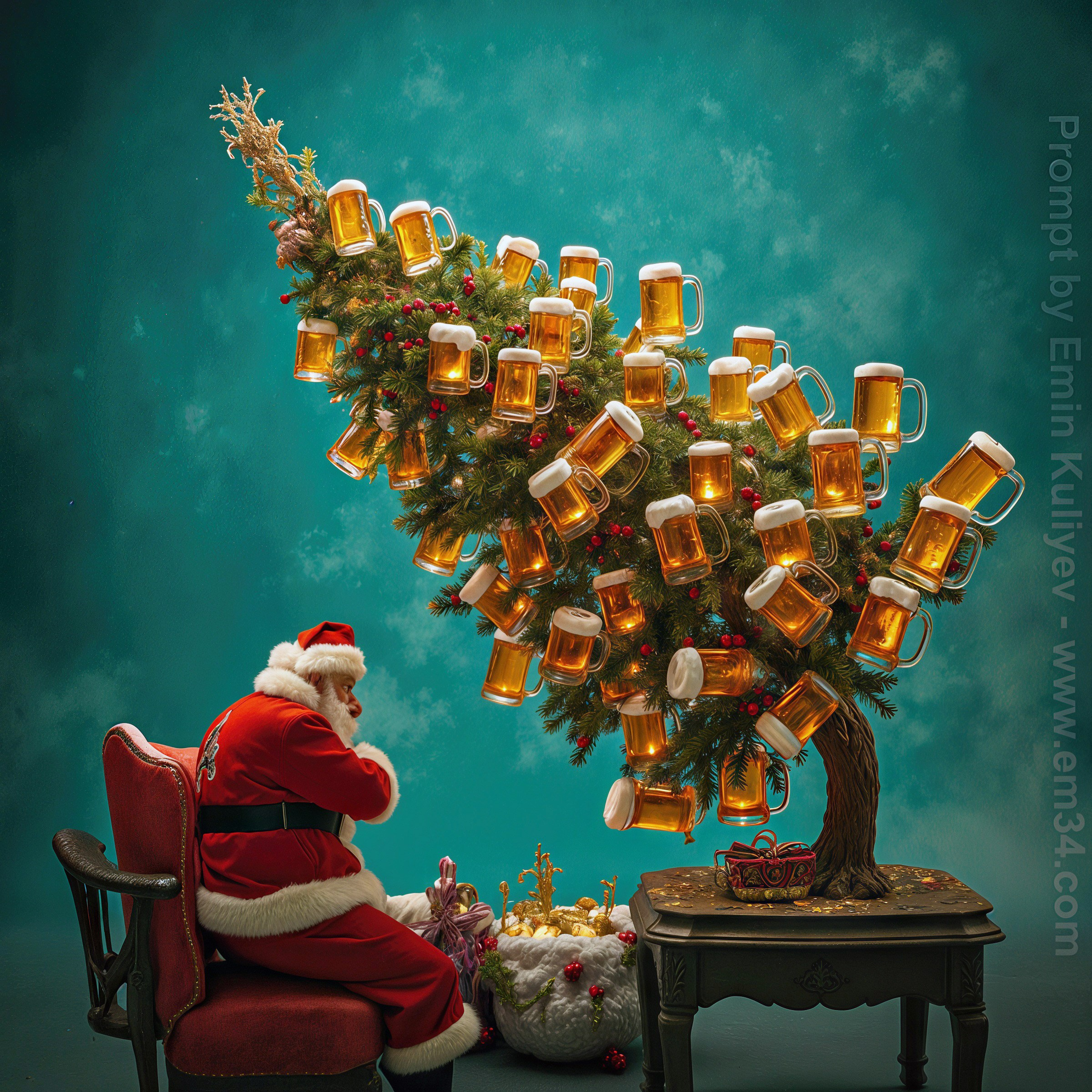 Created my own vision of a Christmas tree in ai. Emin Kuliyev — Award-Winning Wedding Photojournalist NYC & USA | Best Wedding Photographer Known for Candid, Timeless Moments