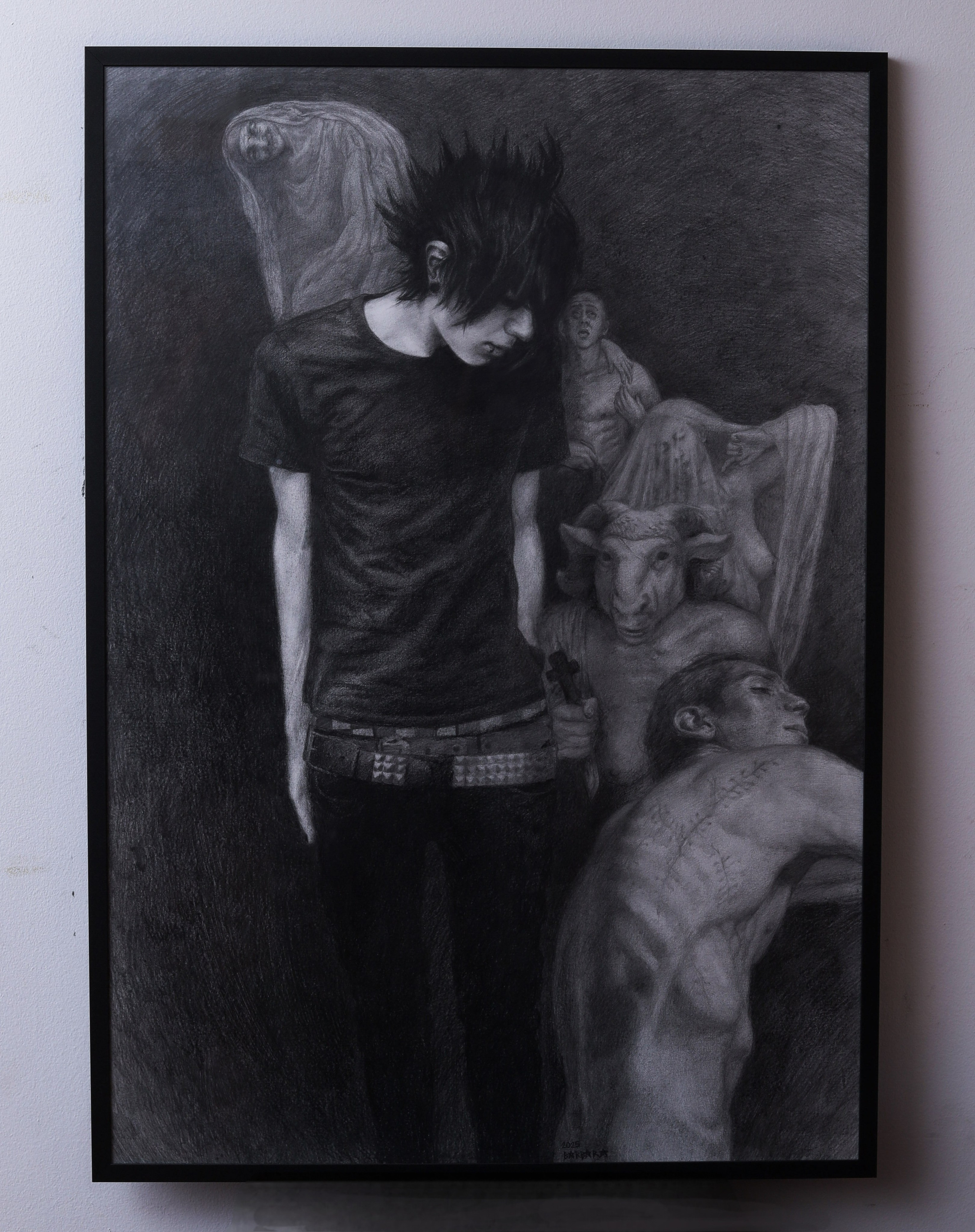 Young Soul, graphite drawing, Barbara Cabral. Barbara Cabral