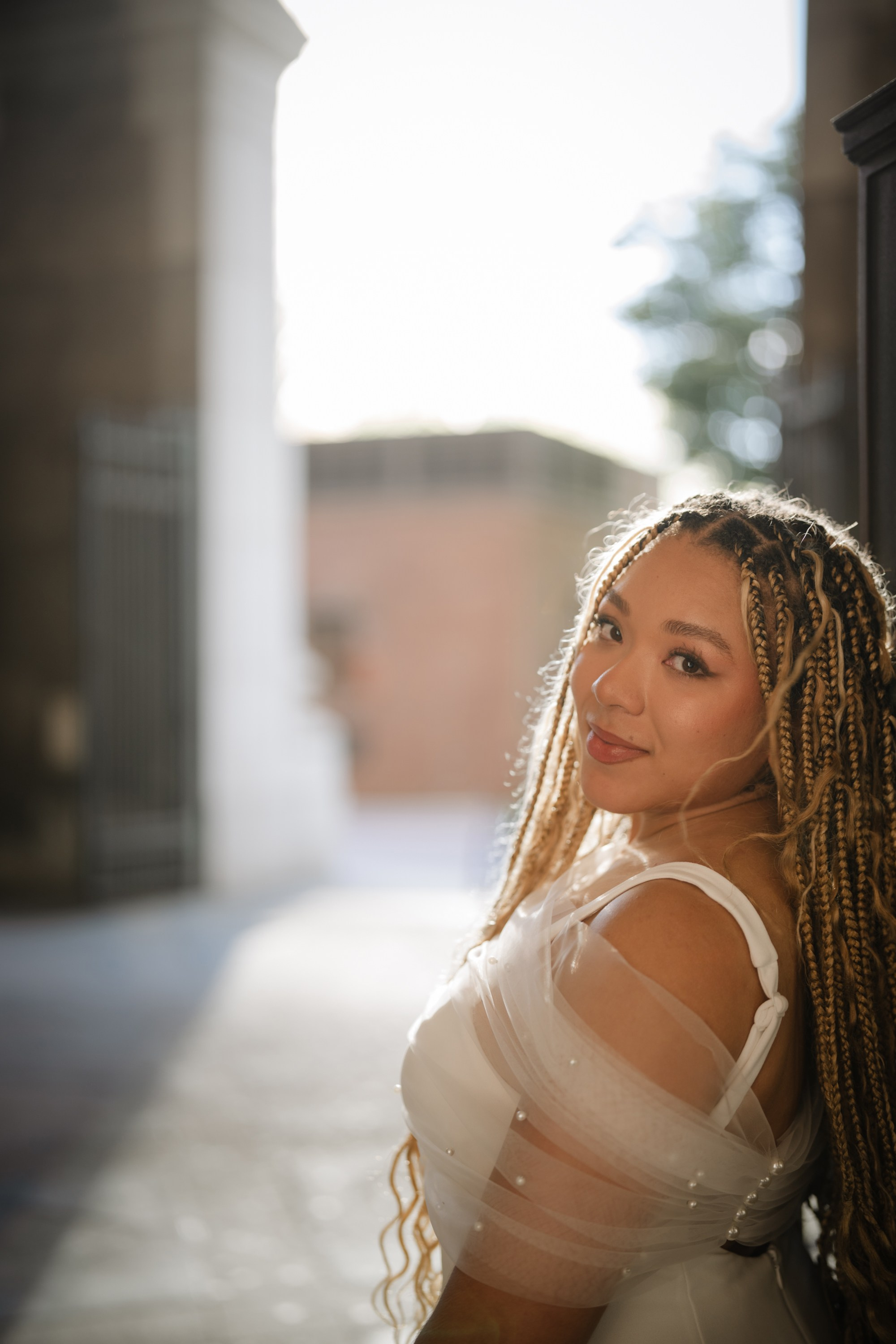Raquel as a bride. Portrait and wedding photographer in New York