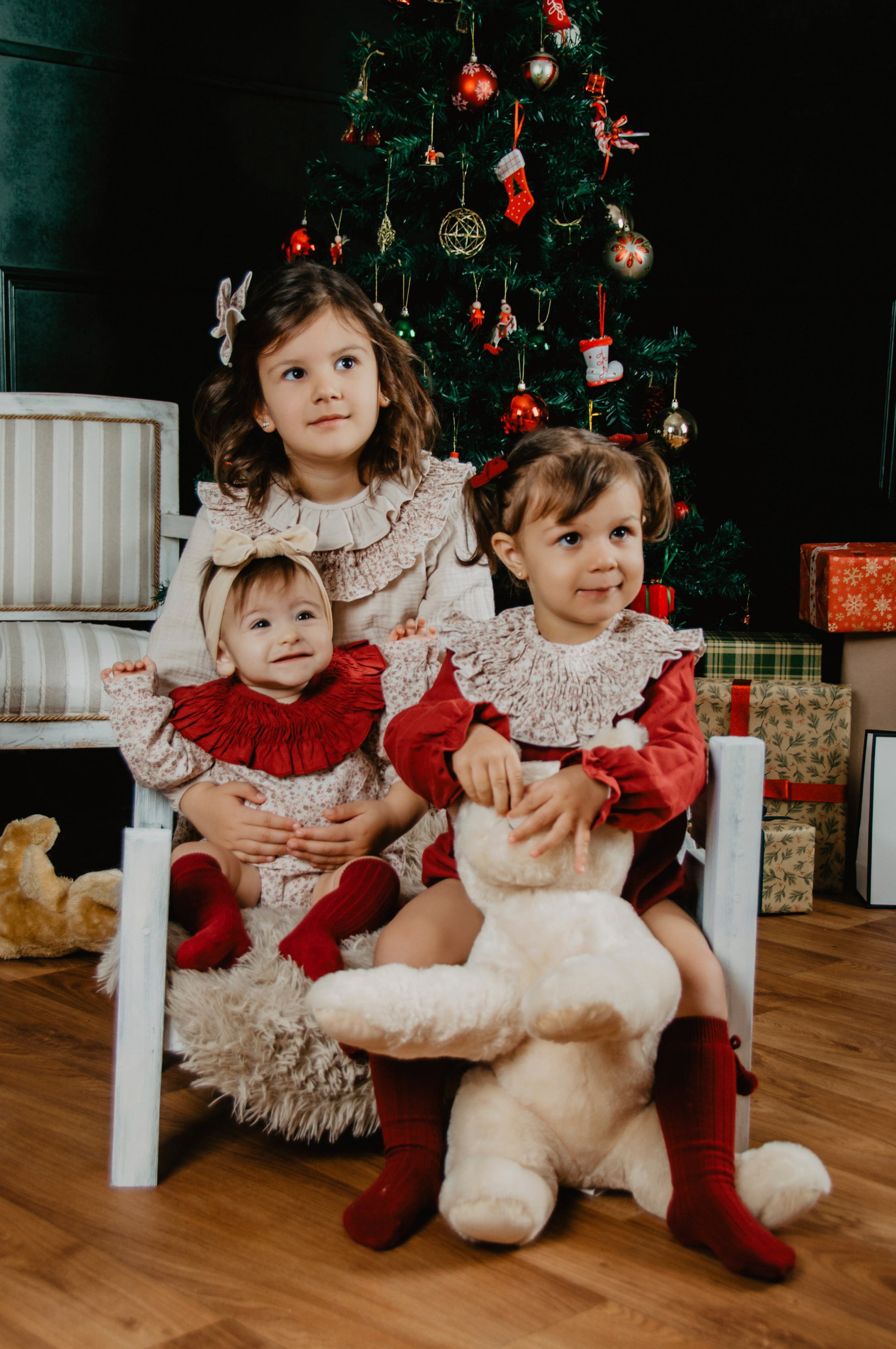 Mikaela, Julieta y Valeria. Fotografía Antonio Luis Bascón